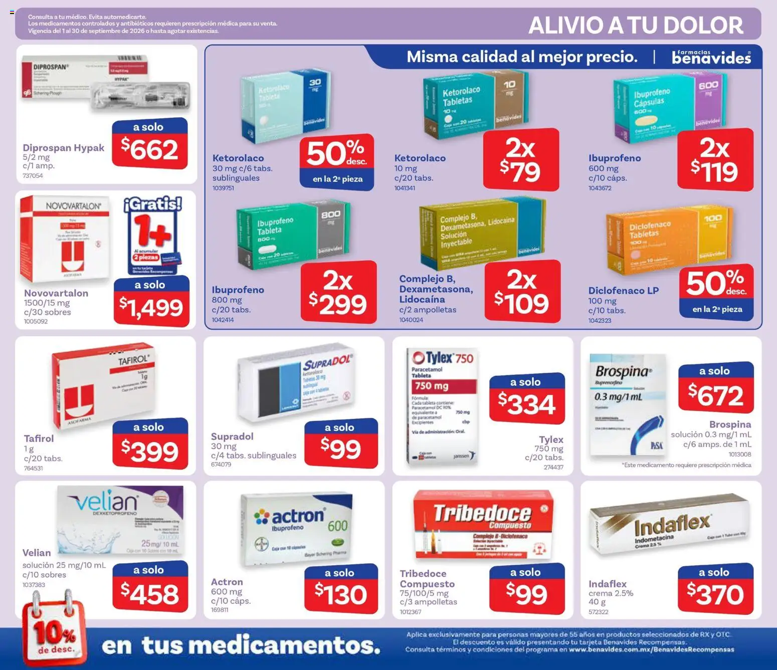 Farmacia Benavides catálogo Folleto in México