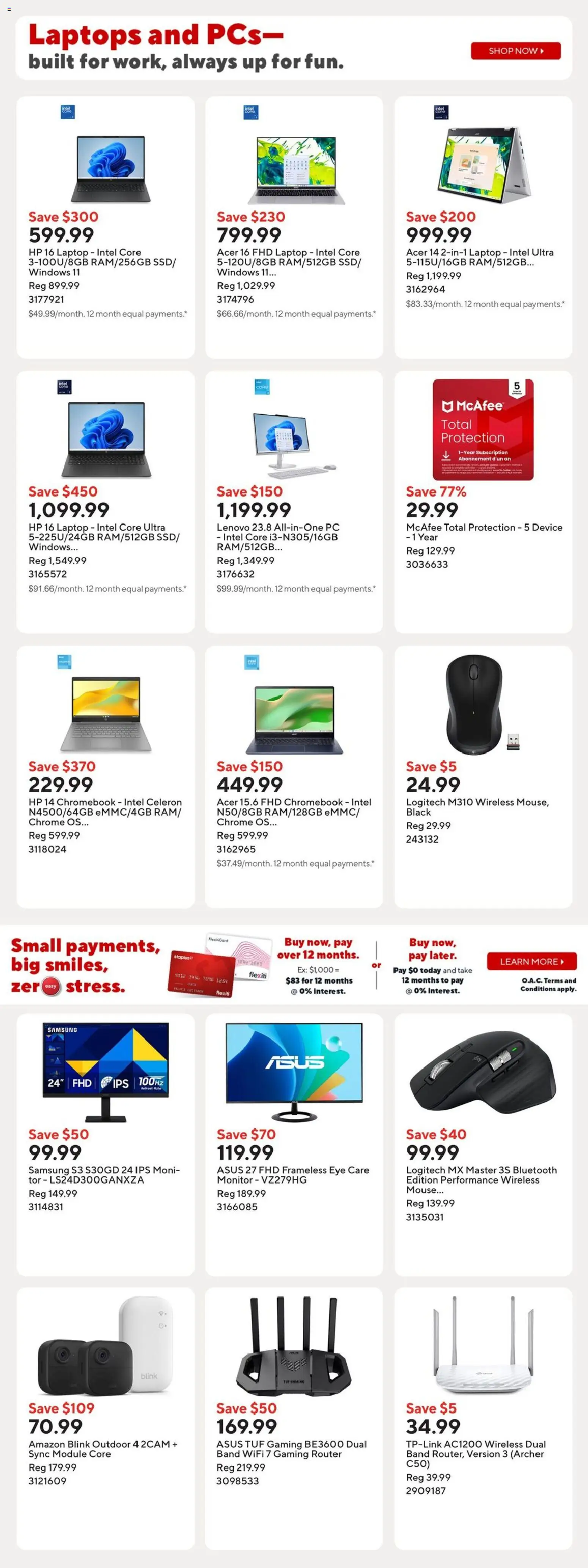 Staples weekly flyer Flyer in Canada