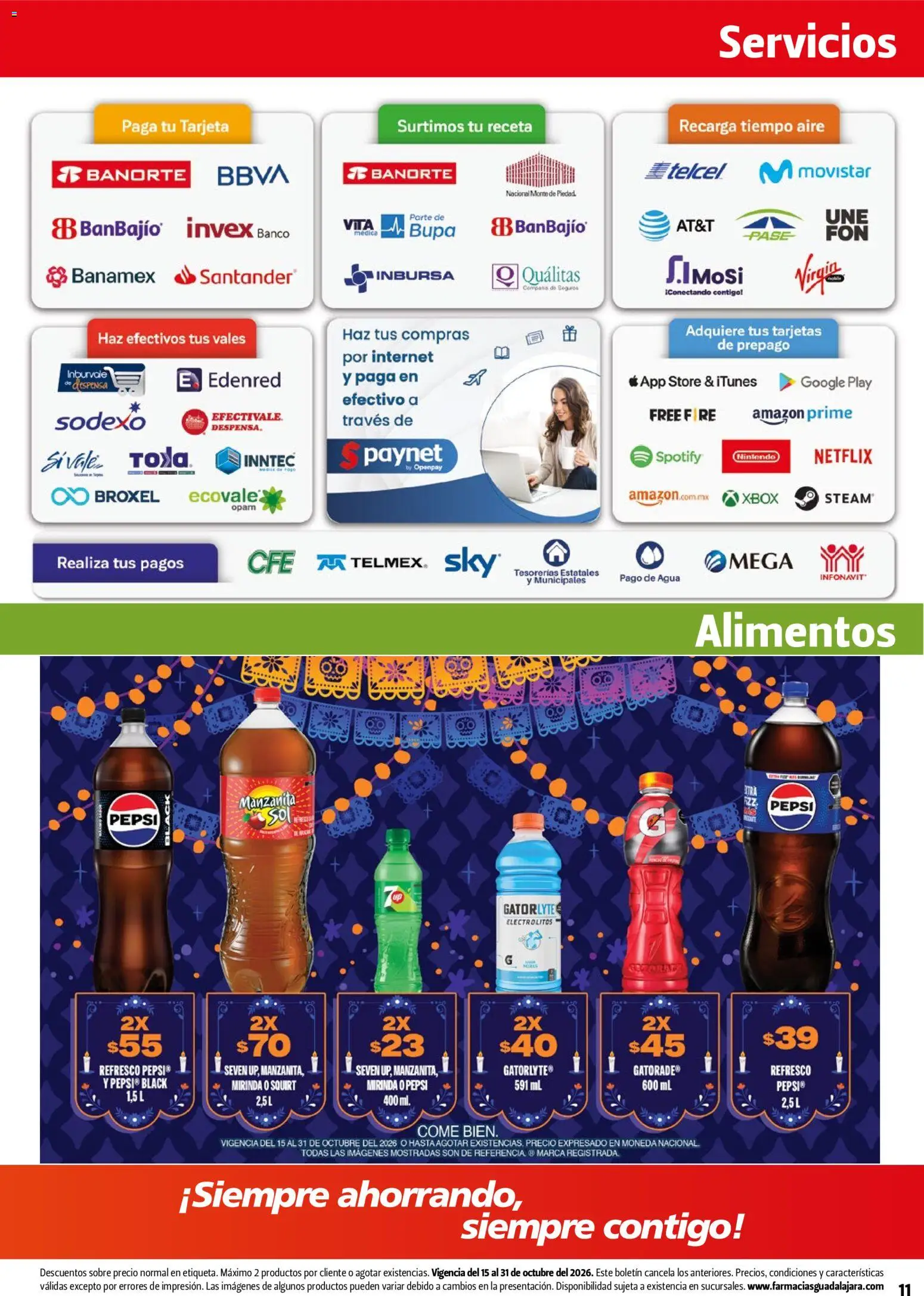 Farmacia Guadalajara catálogo Folleto in México