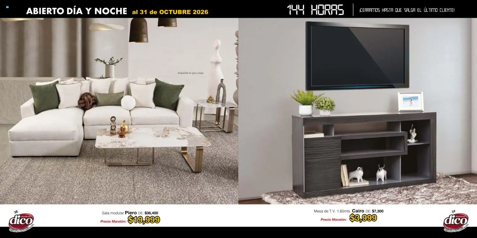 Muebles Dico catálogo Folleto in México