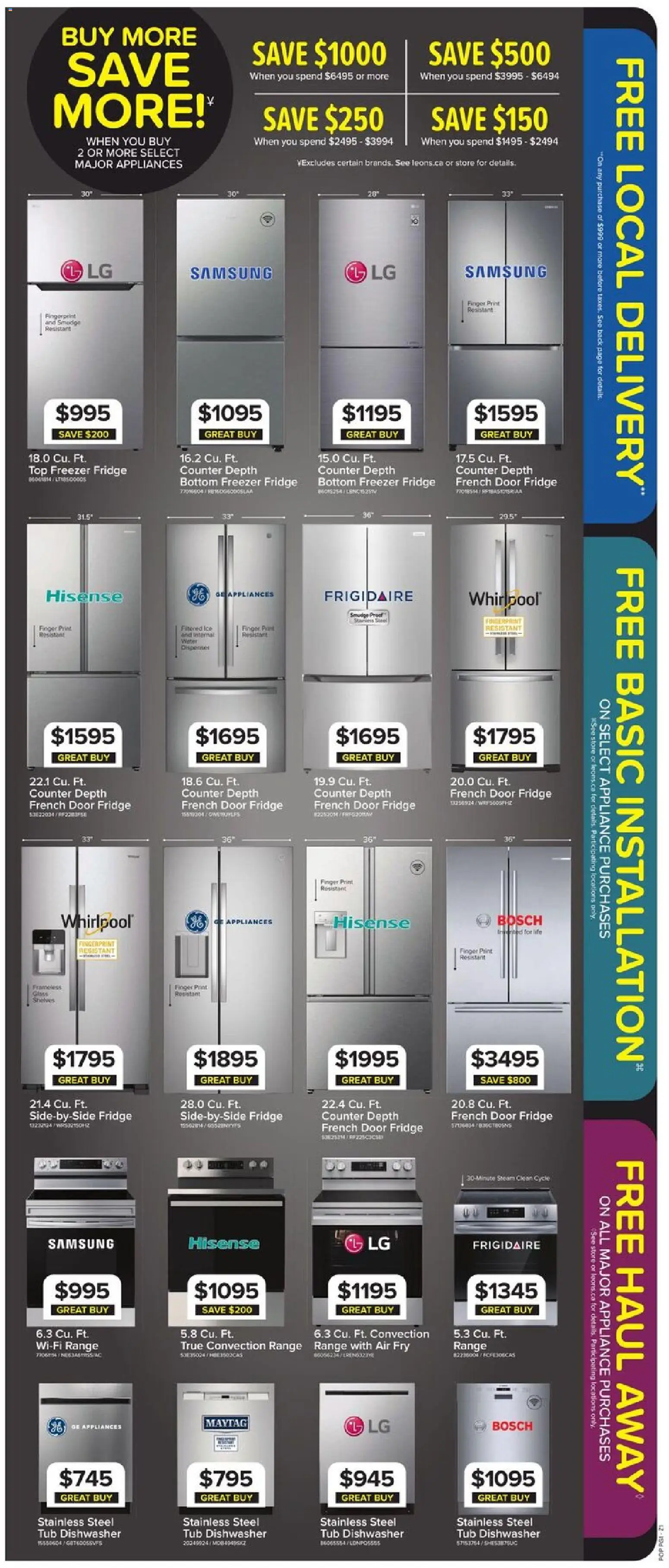 Leon`s weekly flyer / circulaire Flyer in Canada