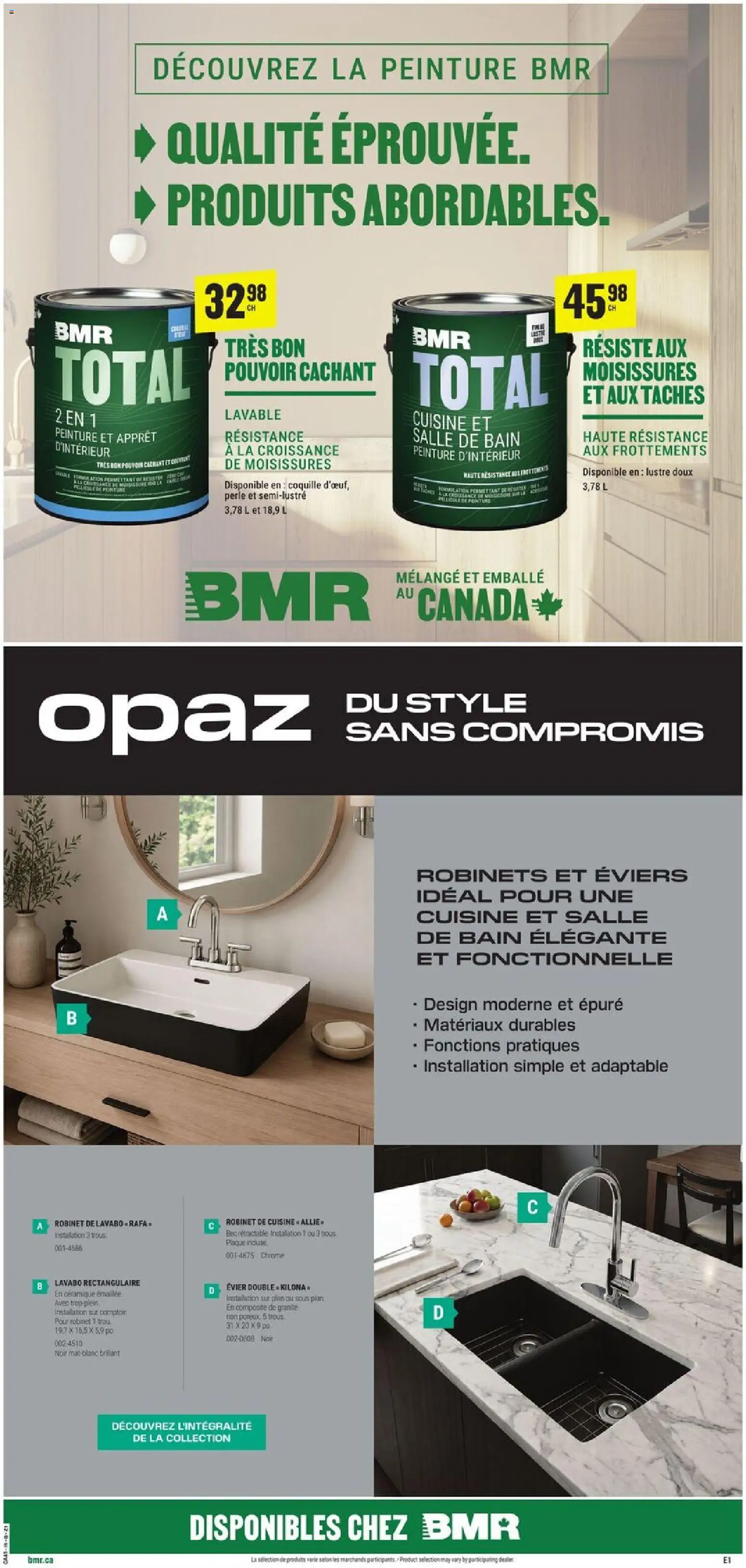 BMR weekly flyer / circulaire Flyer in Canada