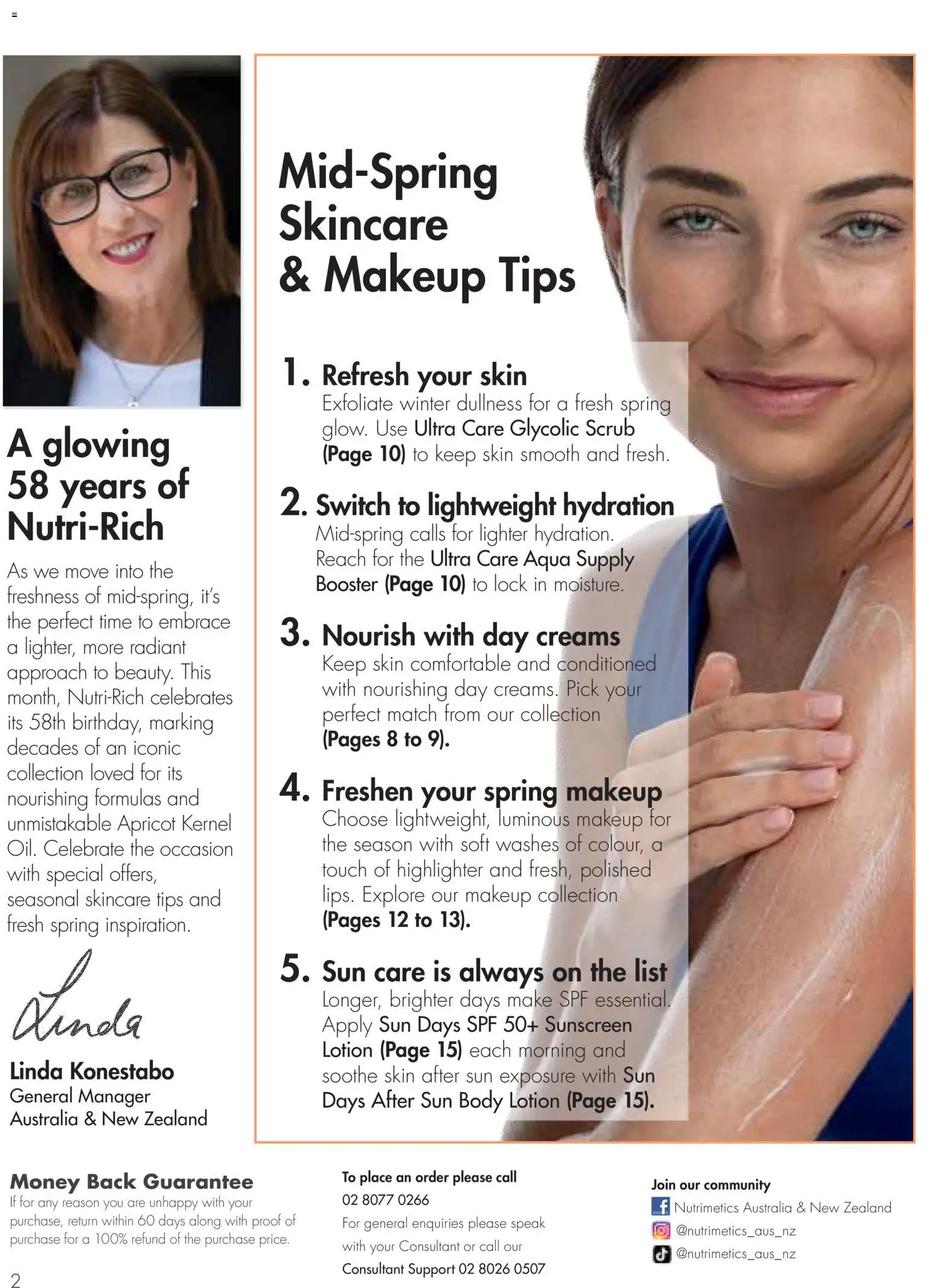 Nutrimetics 58 Years of Nutri-Glow Catalogue in Australia