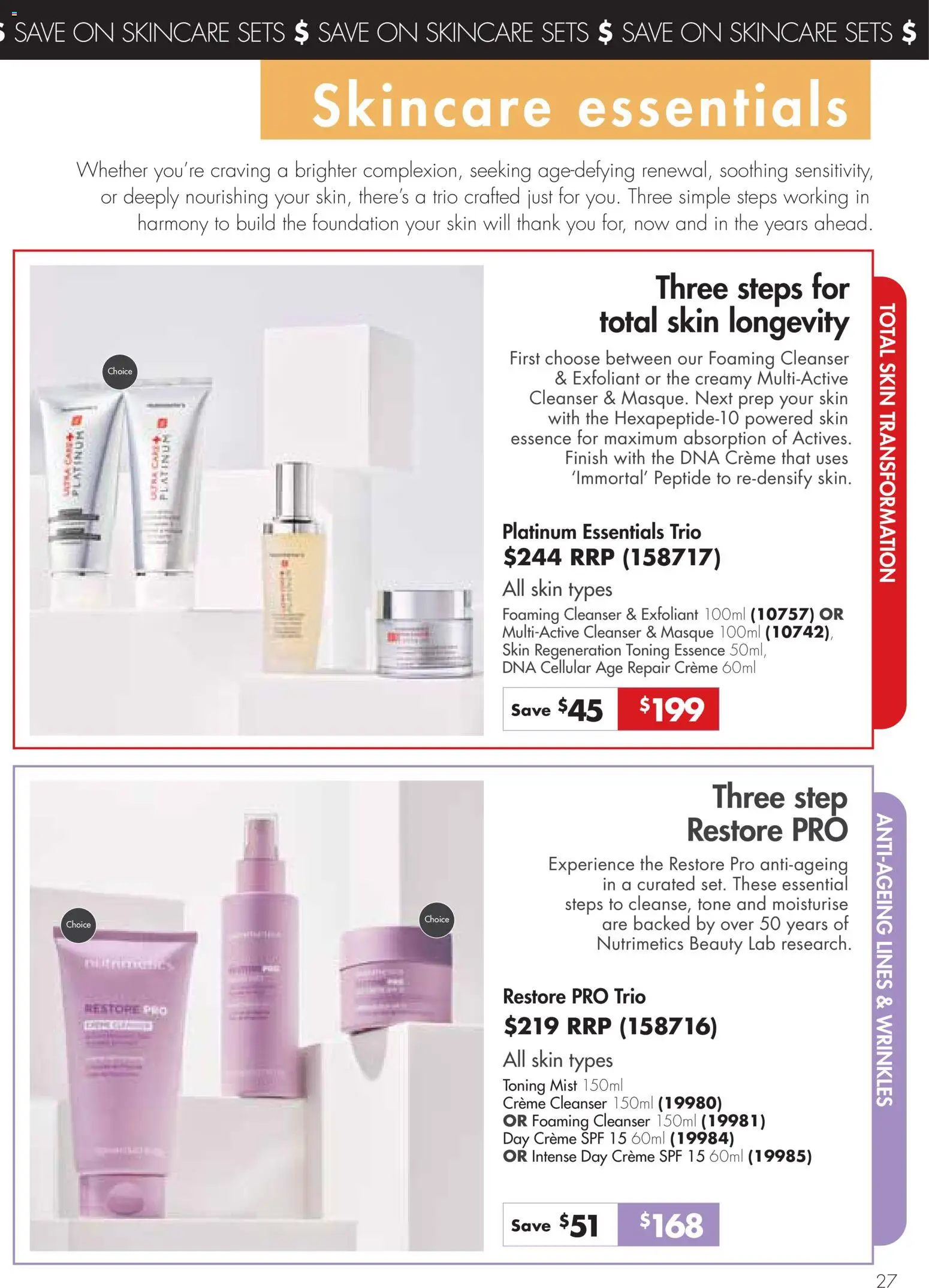 Nutrimetics 58 Years of Nutri-Glow Catalogue in Australia