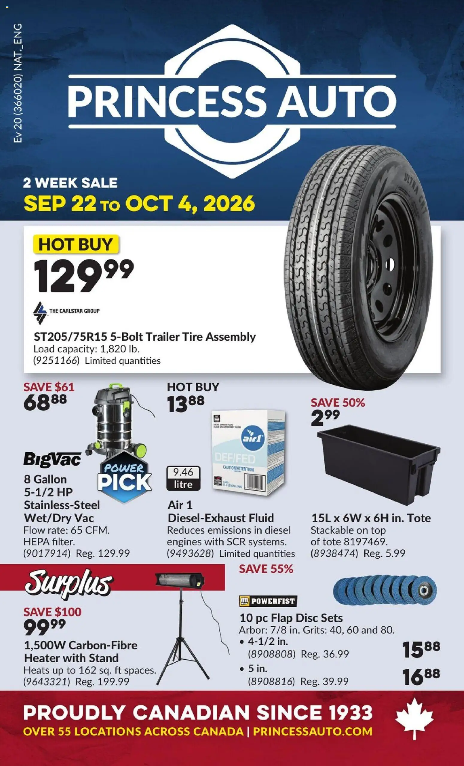 Princess Auto flyer - 2 Week Sale! Flyer in Canada