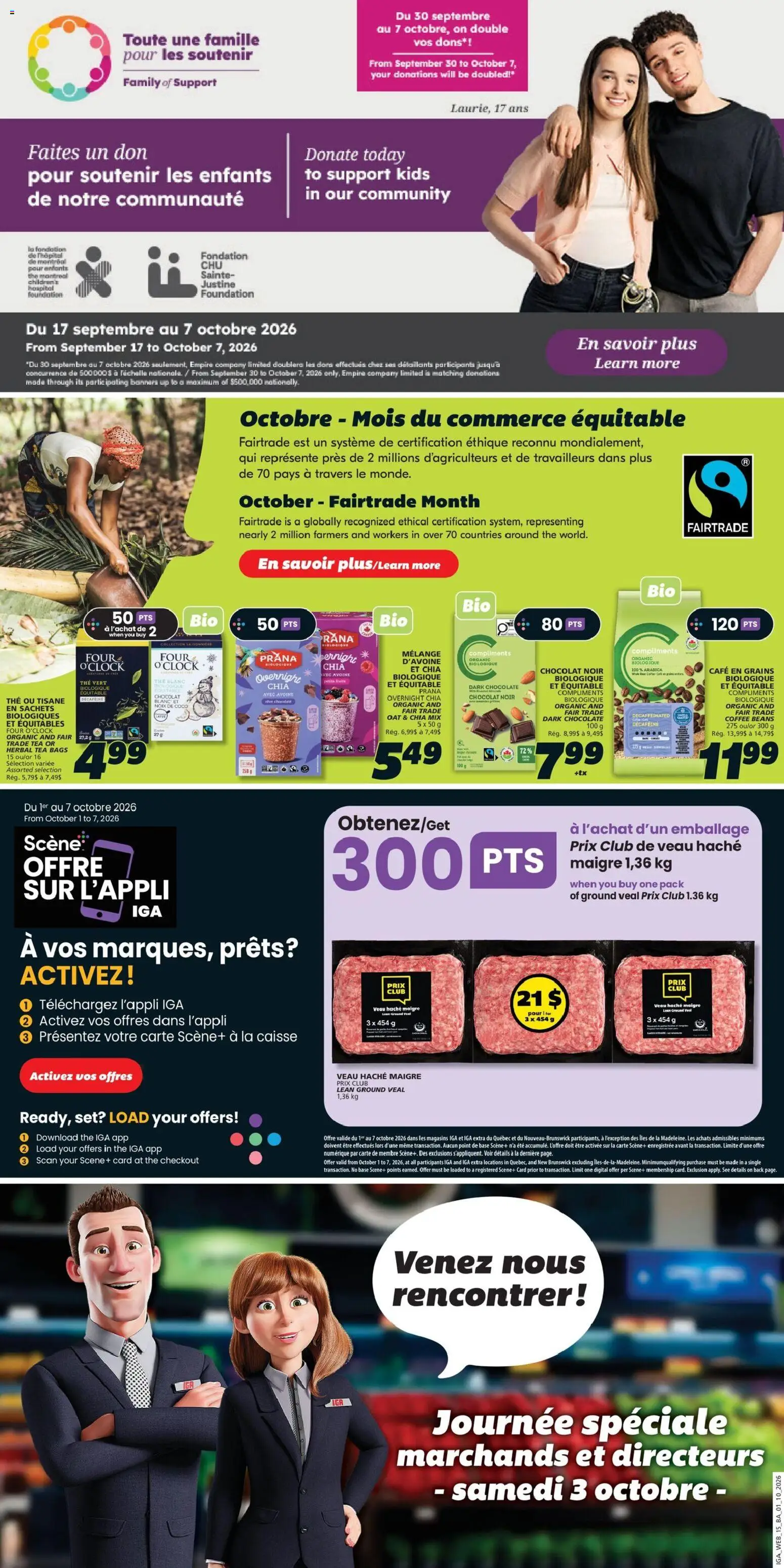 IGA weekly flyer / circulaire Flyer in Canada
