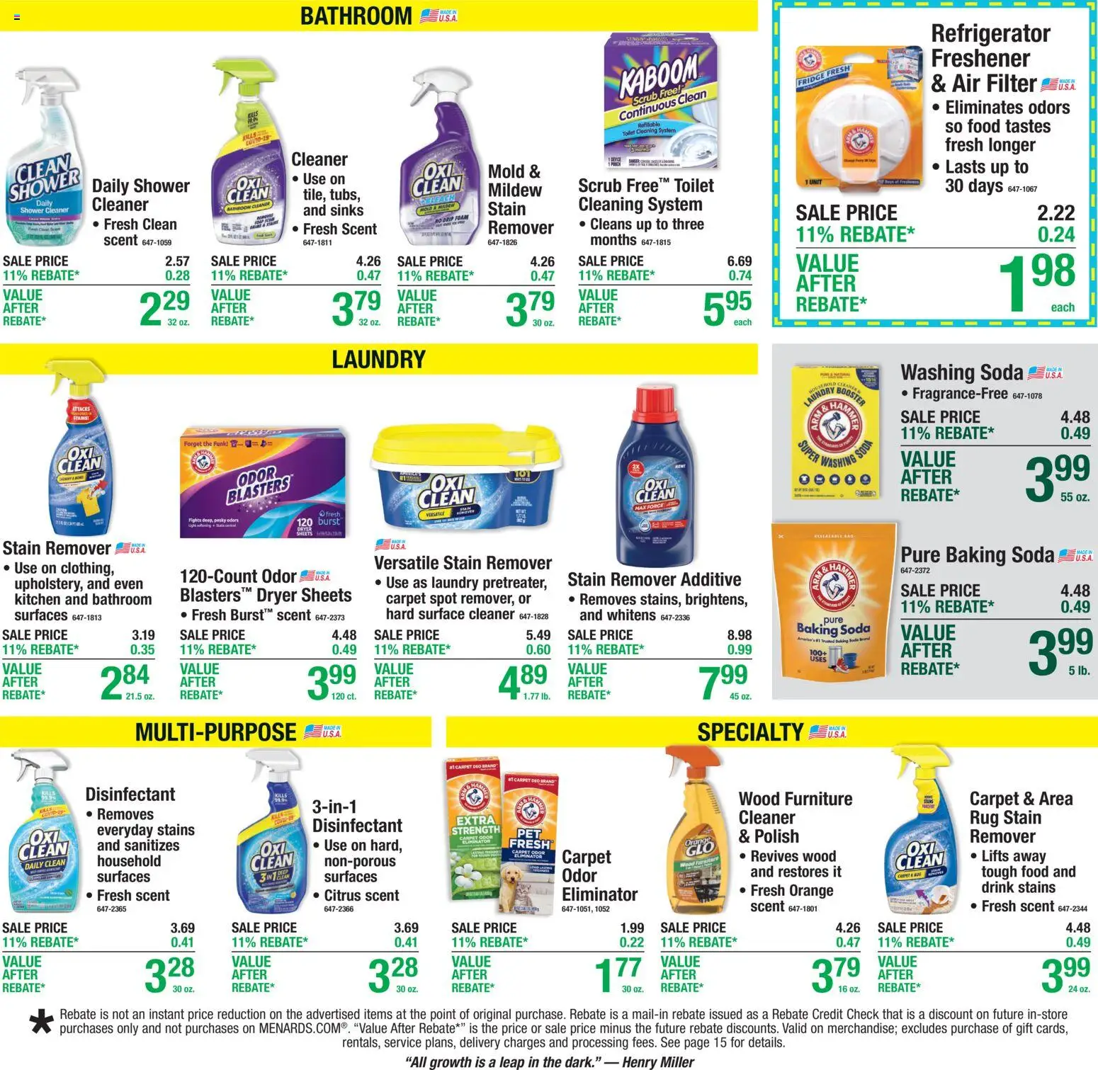 Menards Weekly Ad Weekly Ad in United States