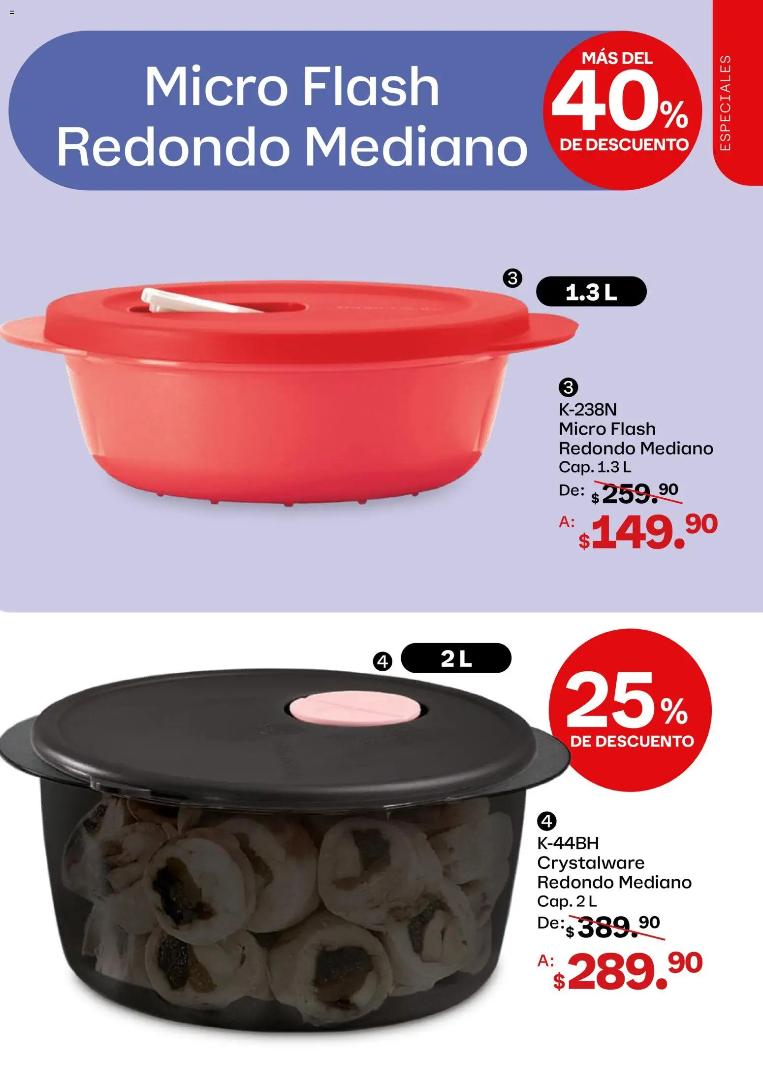 Tupperware catálogo Folleto in México
