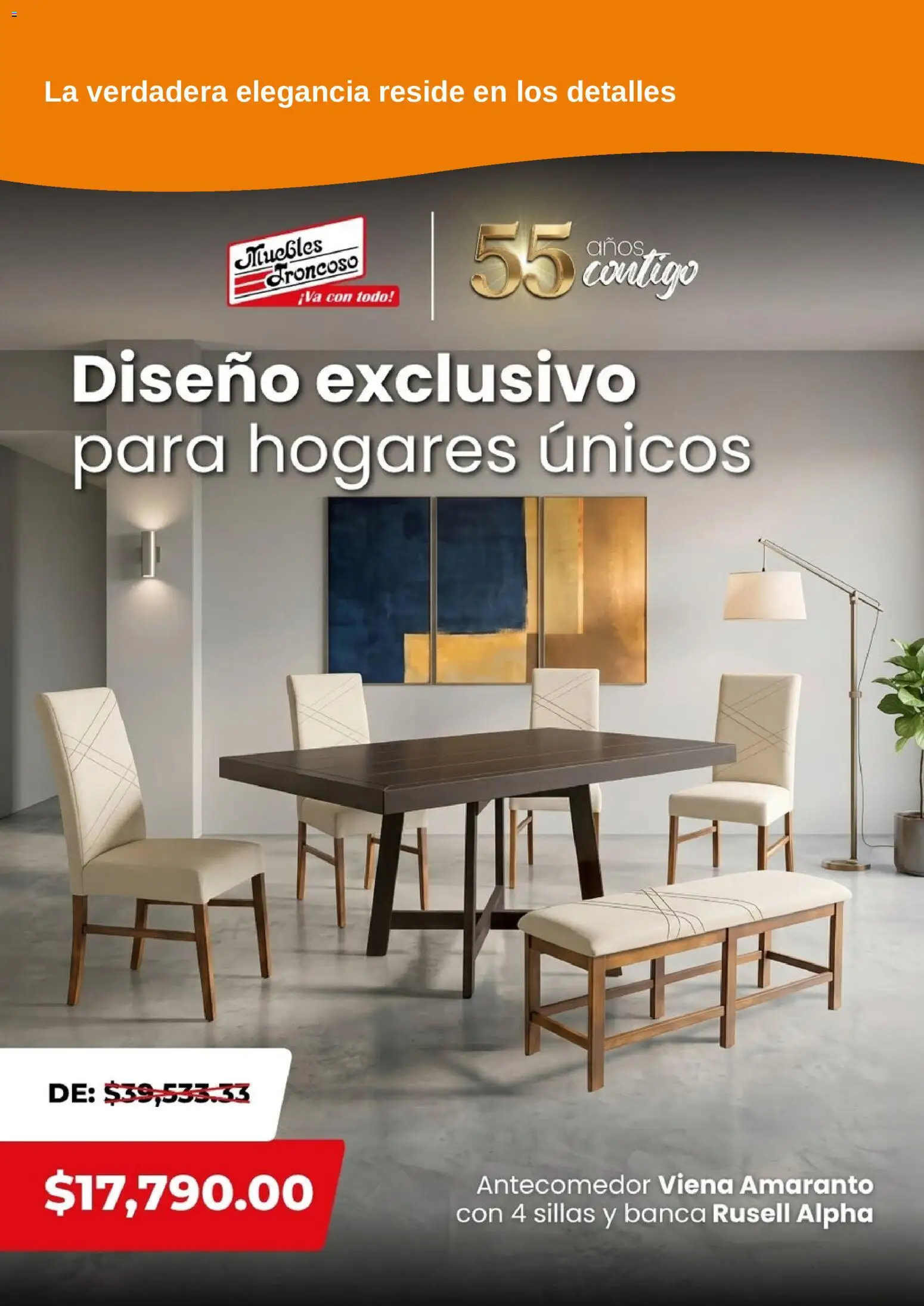 Muebles Troncoso catálogo Folleto in México