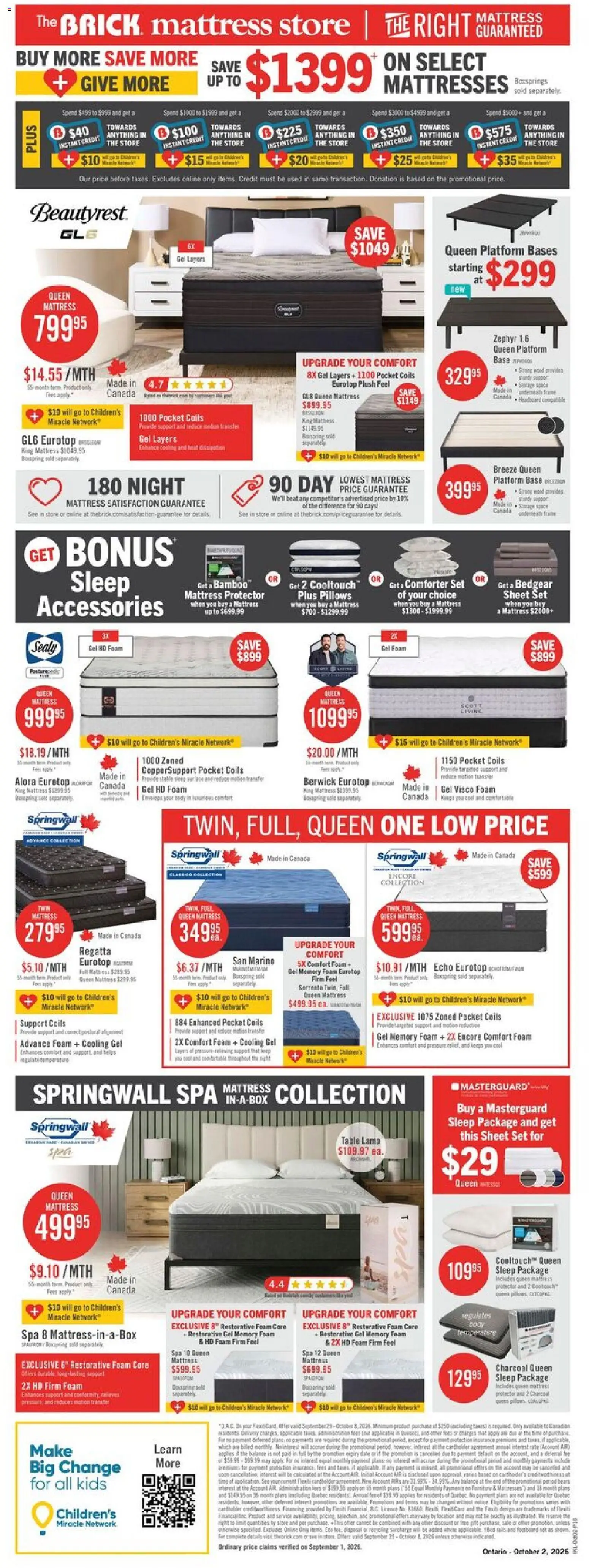The Brick weekly flyer / circulaire Flyer in Canada