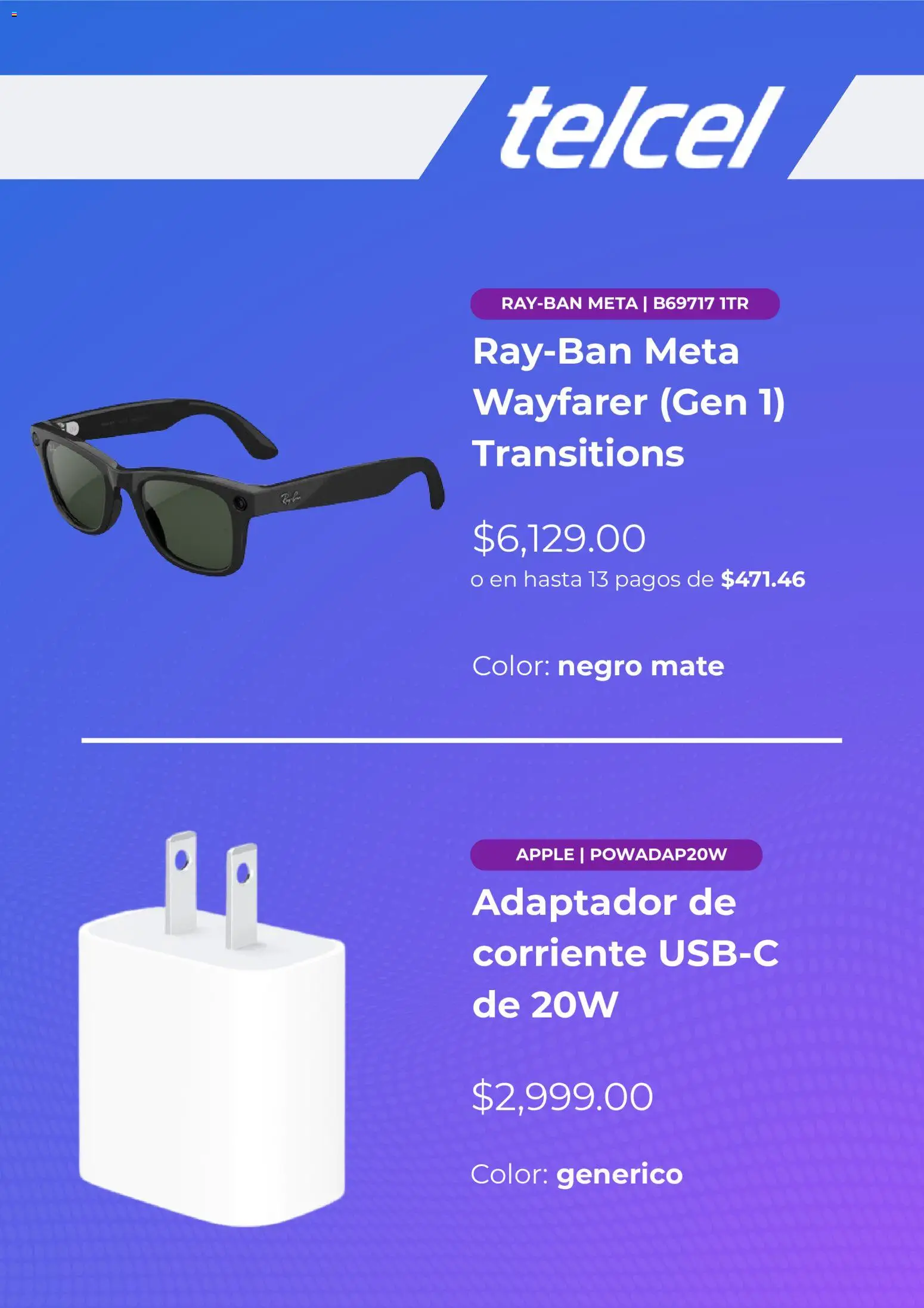 Telcel catálogo Folleto in México