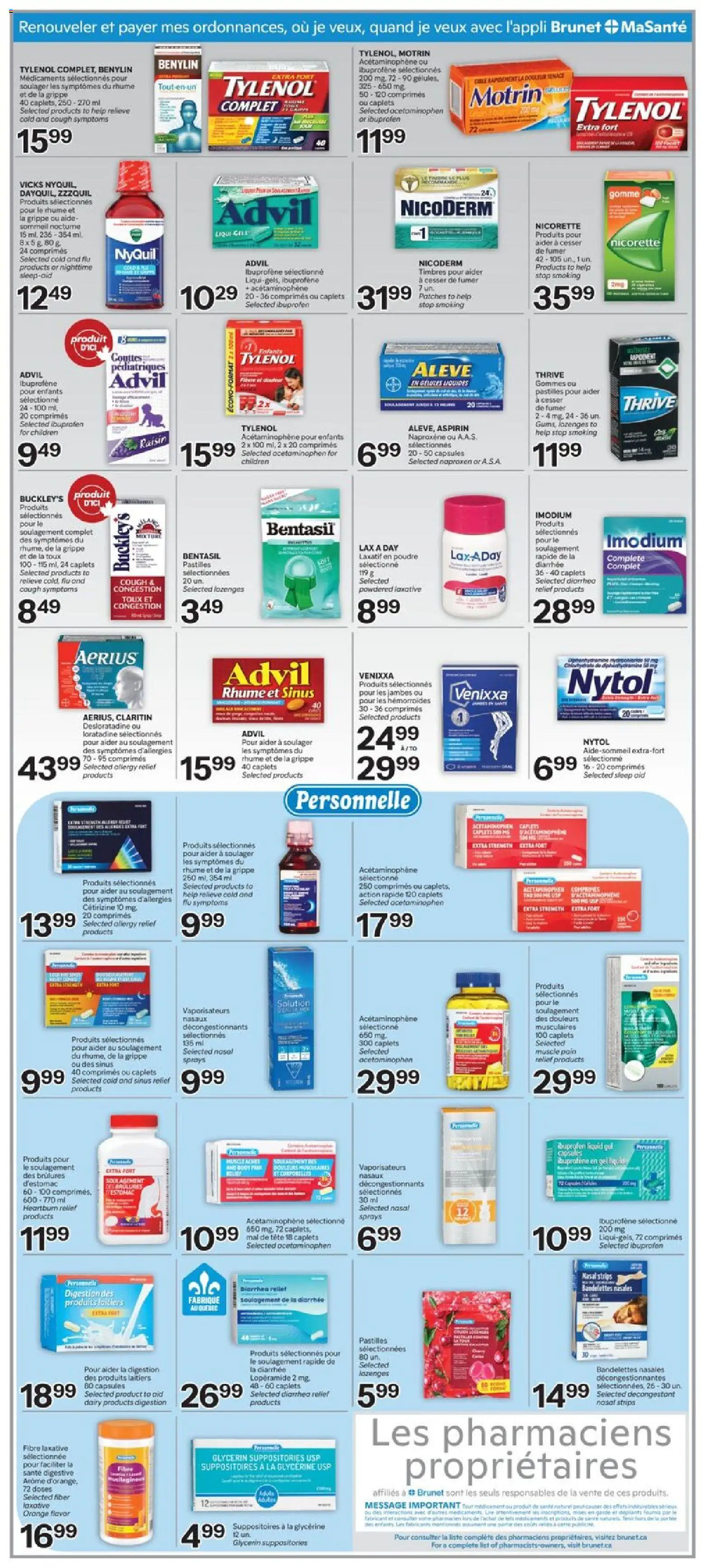 Brunet weekly flyer / circulaire Flyer in Canada