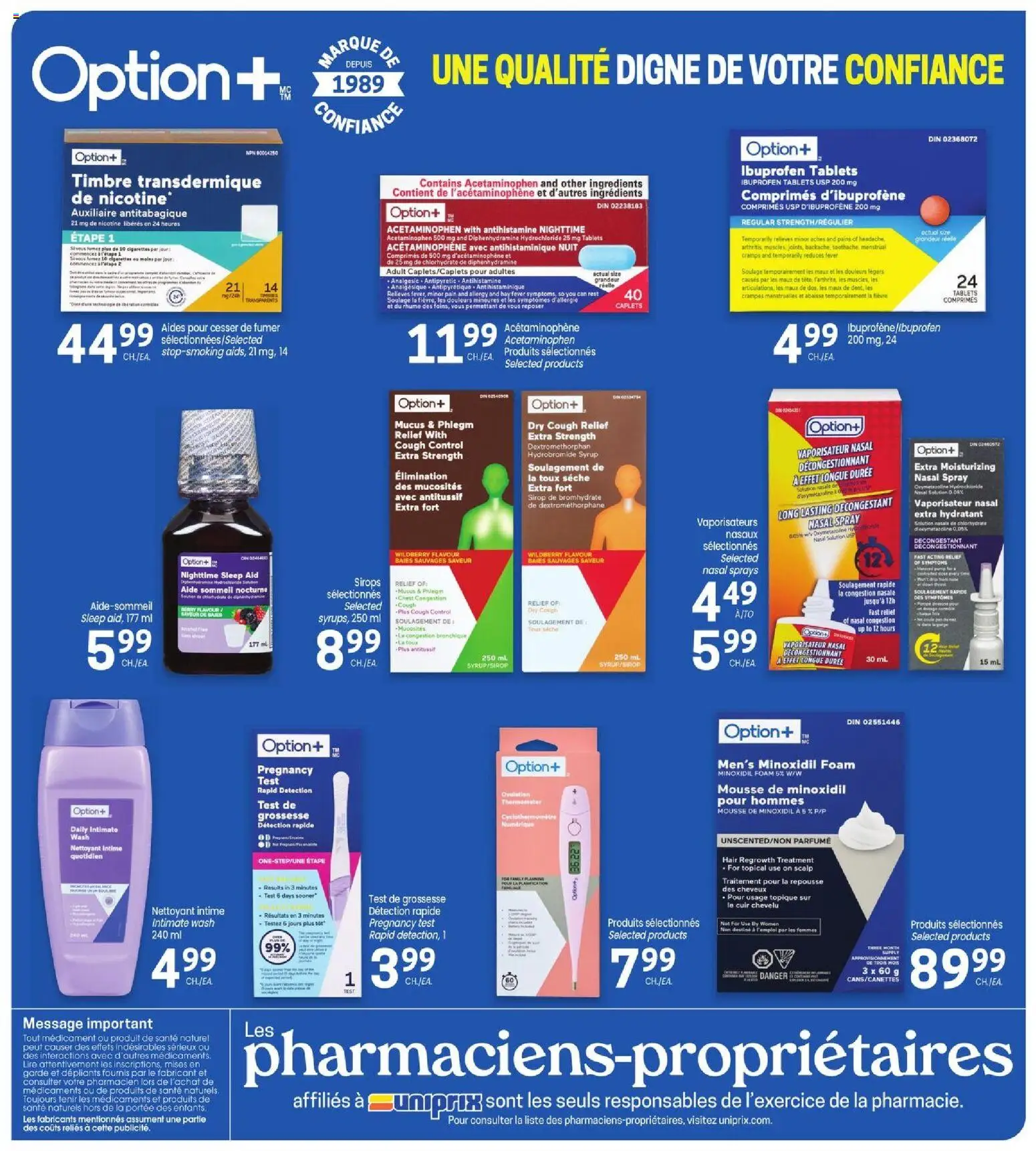 Uniprix weekly flyer / circulaire Flyer in Canada