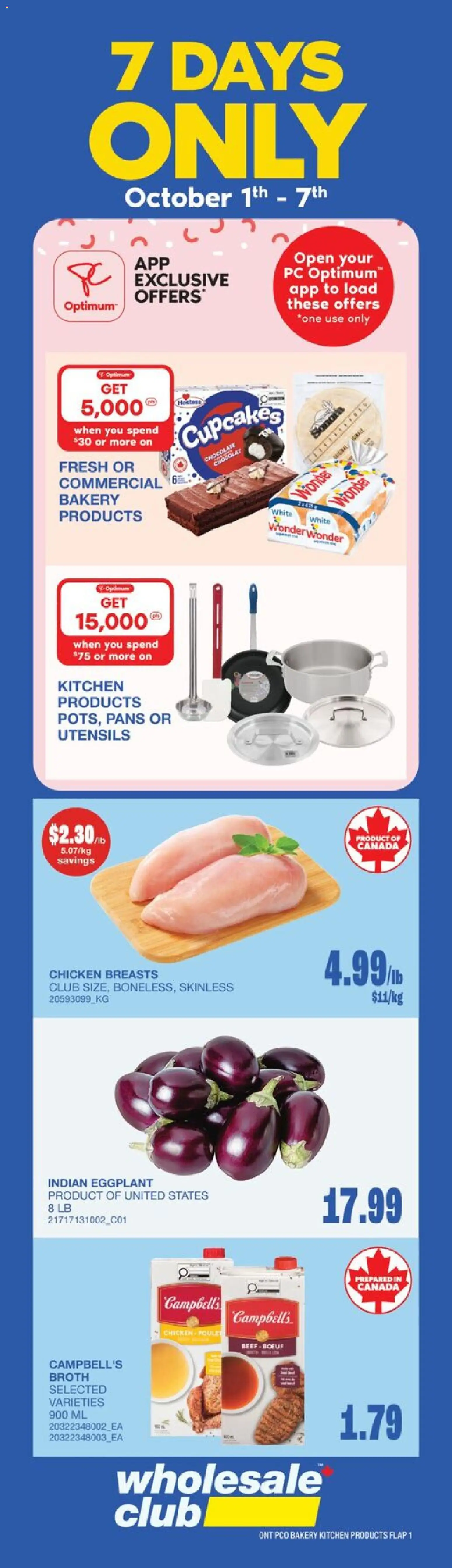 Wholesale Club weekly flyer / circulaire Flyer in Canada