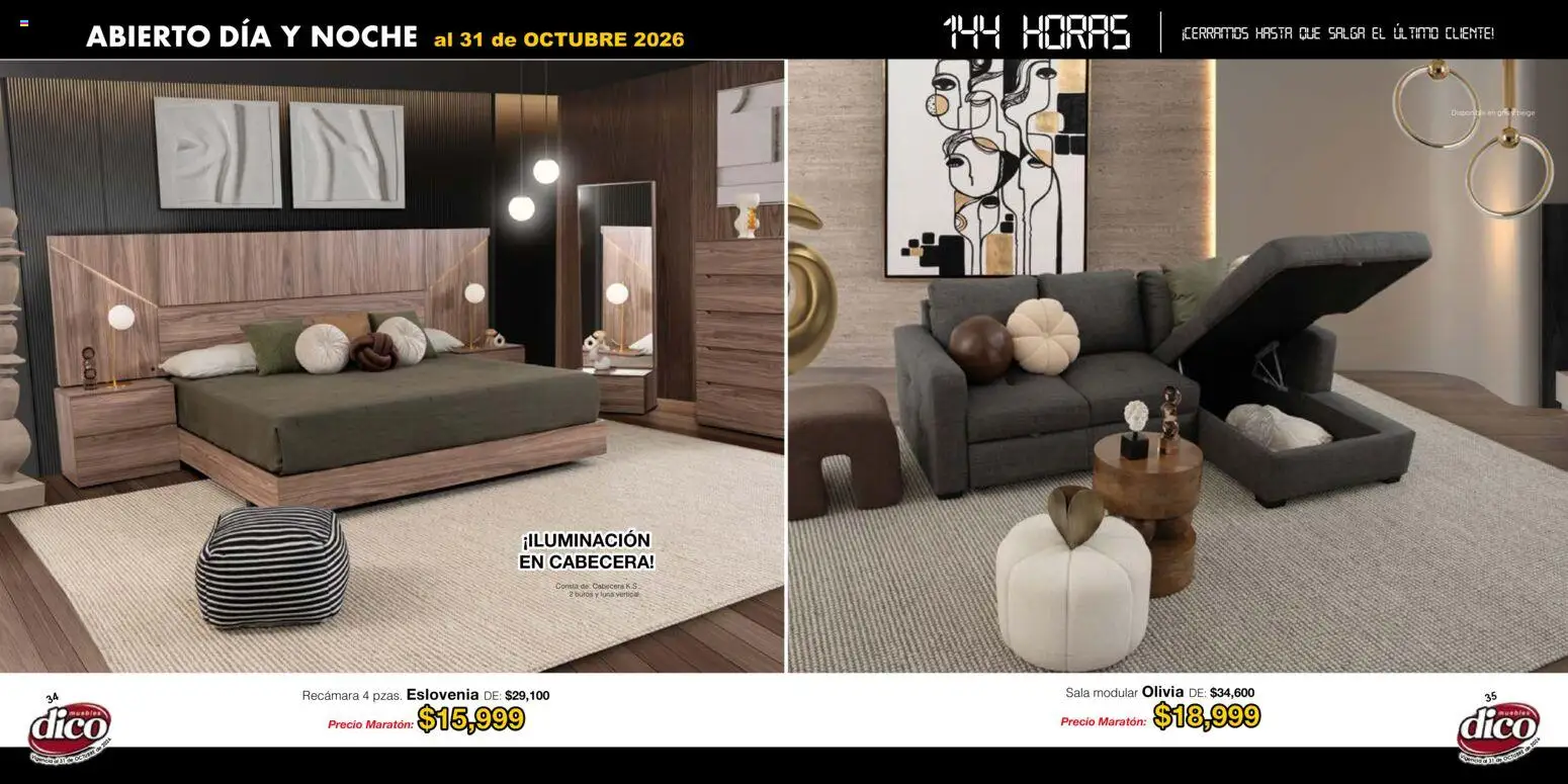 Muebles Dico catálogo Folleto in México