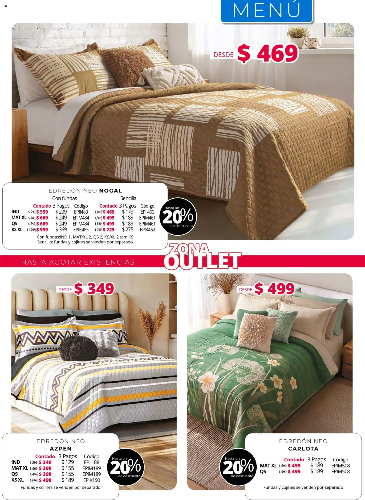 ¡El último » catálogo de Colchas Concord para Julio « está aquí! Descubre las SUPER OFERTAS. | México