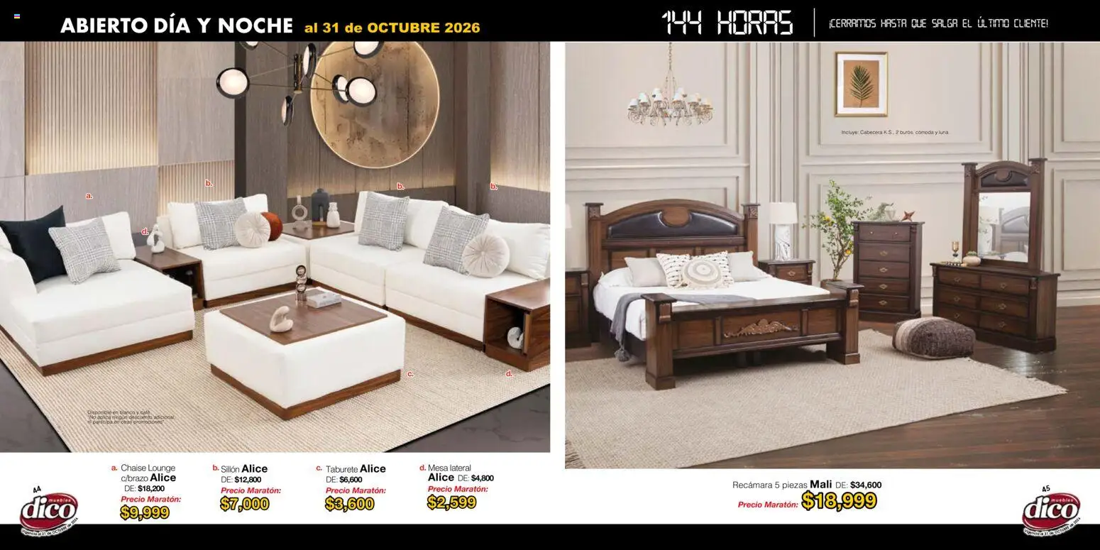 Muebles Dico catálogo Folleto in México
