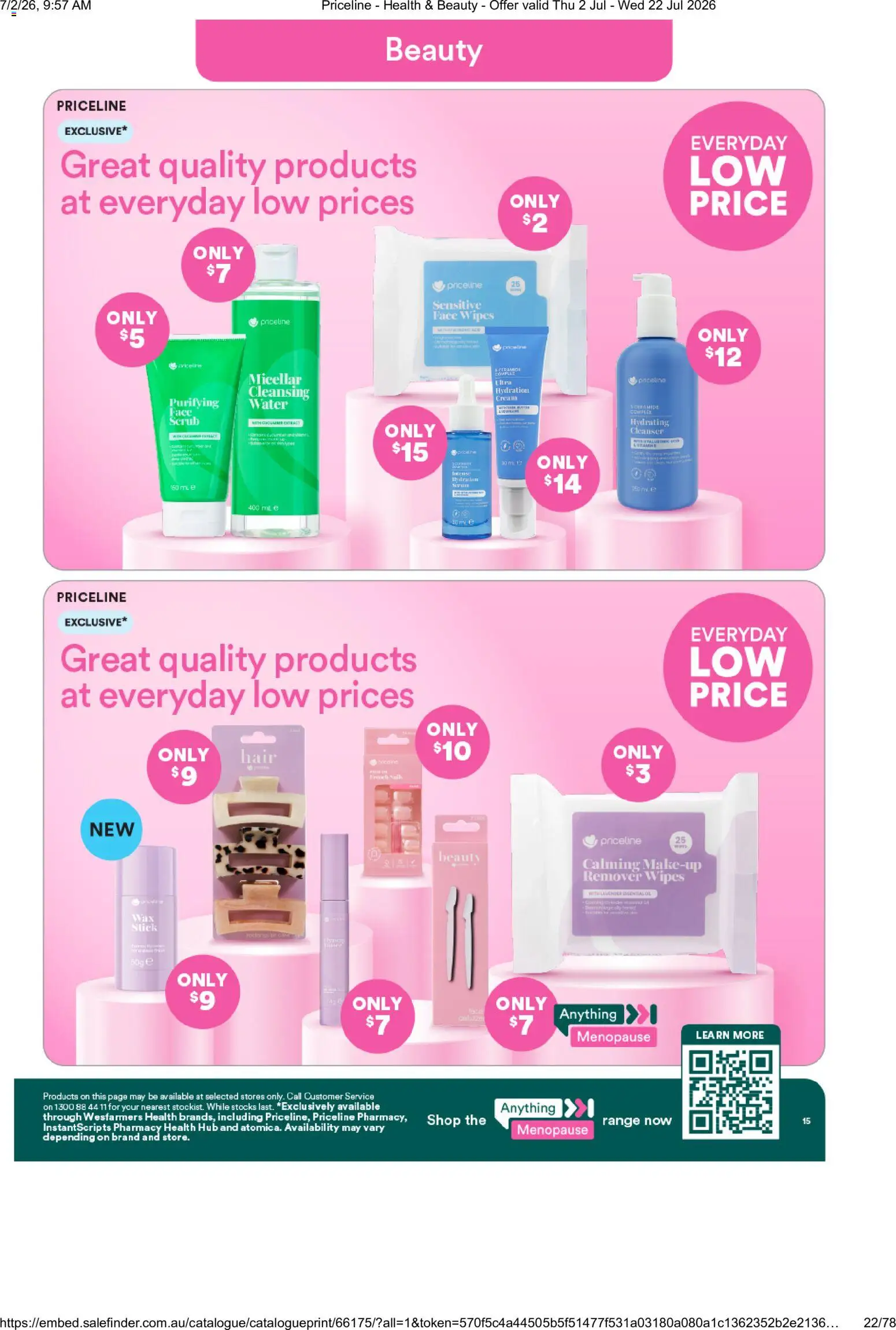 Latest Priceline Pharmacy catalogue valid from 02/07/2026 is available here?Save now! | Australia