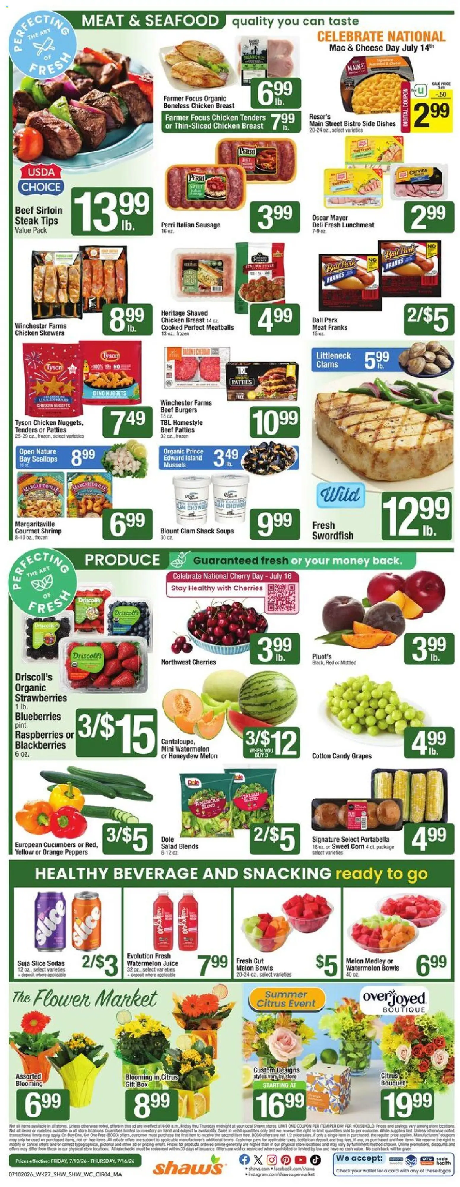 The new Shaw's flyer is now online. See all July offers on your mobile and save! | United States