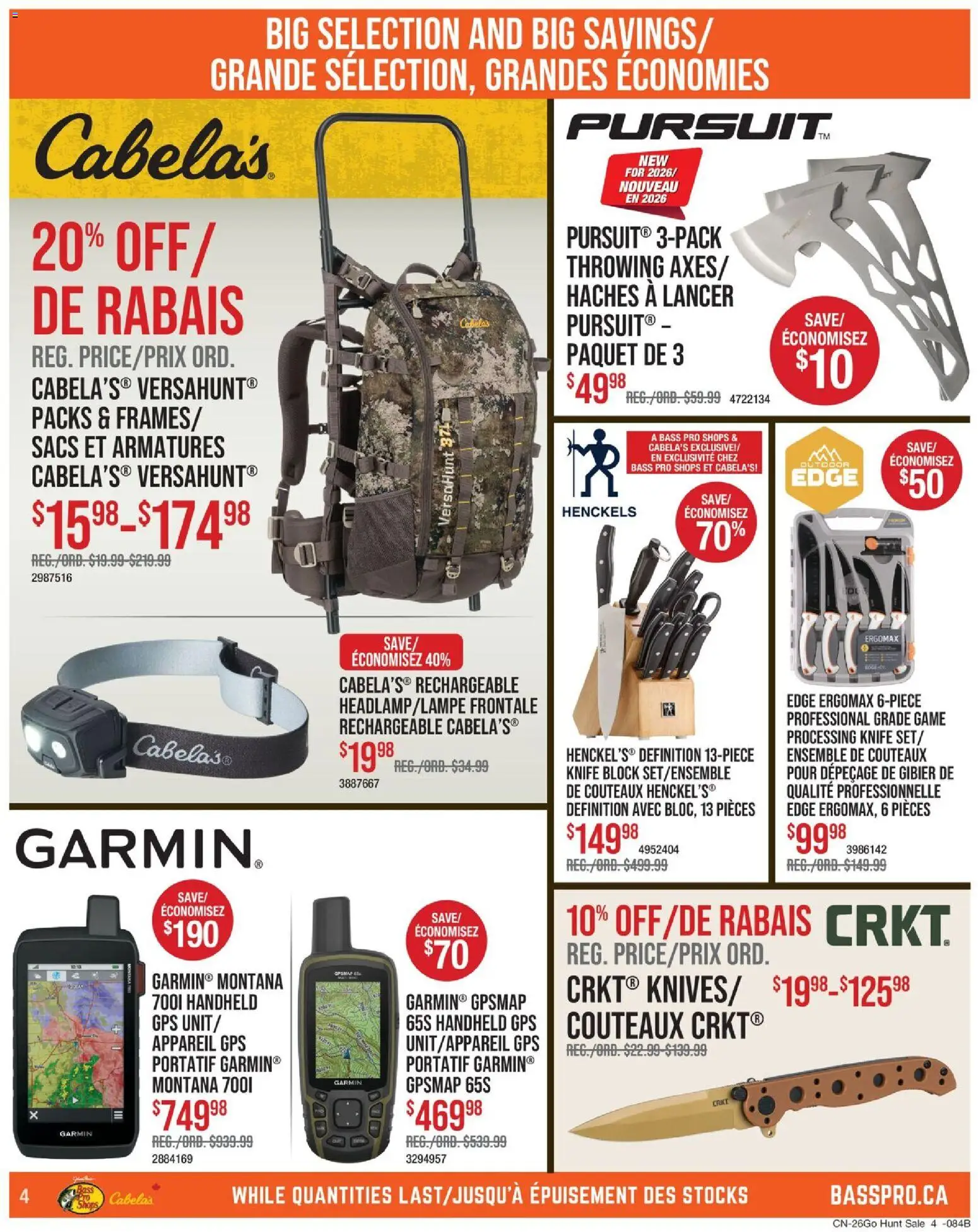 Cabelas weekly flyer / circulaire Flyer in Canada