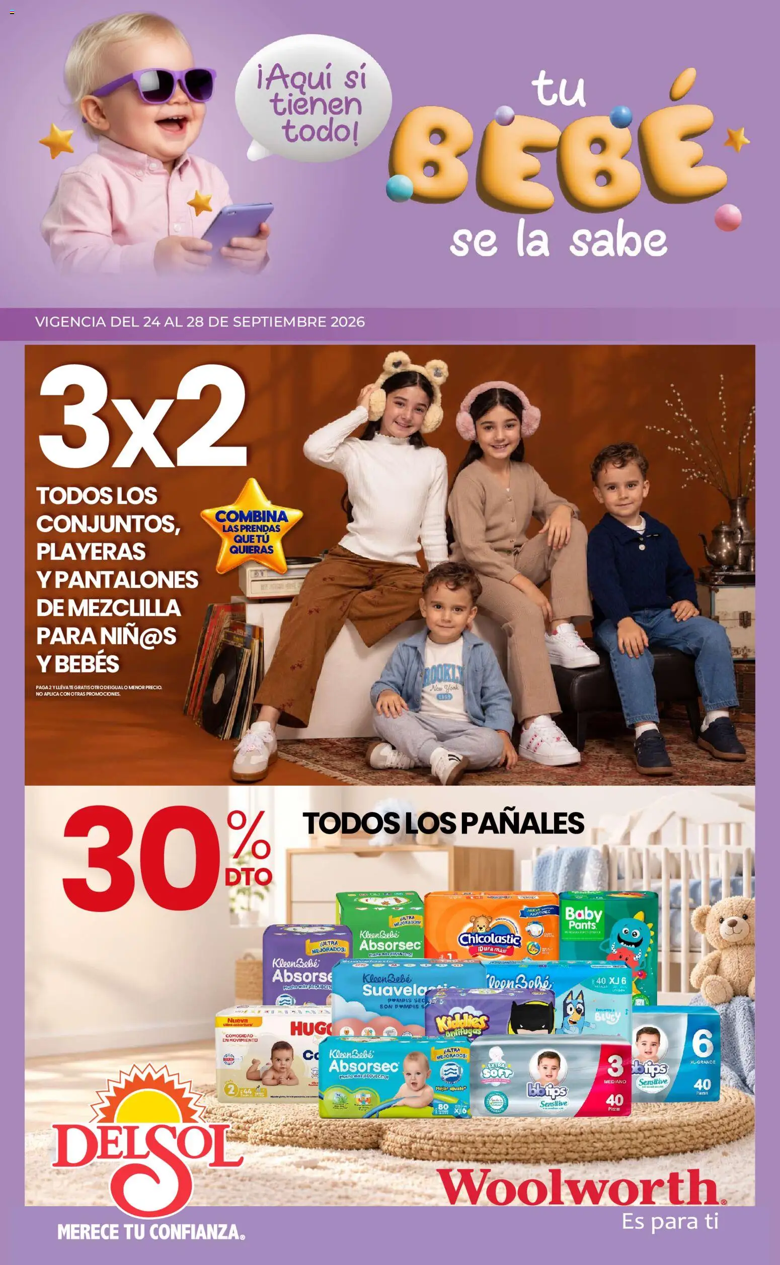 Del Sol y Woolworth catálogo Folleto in México