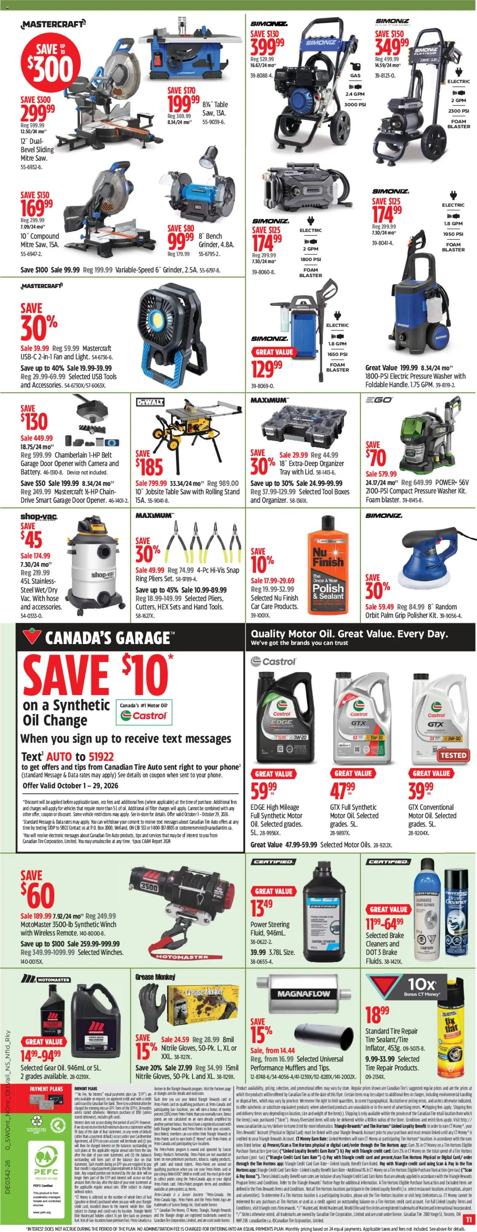Canadian Tire weekly flyer Flyer in Canada
