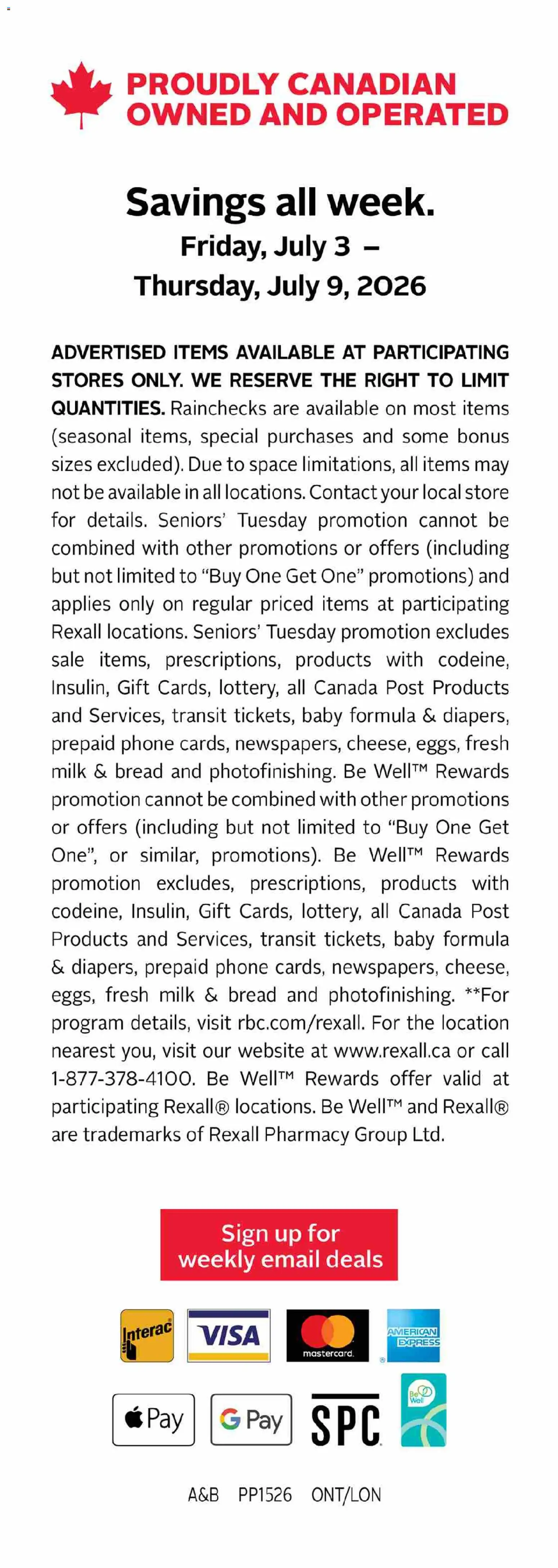 Rexall Flyer from Jul 3, 2026 - Unlock Huge Savings | Canada