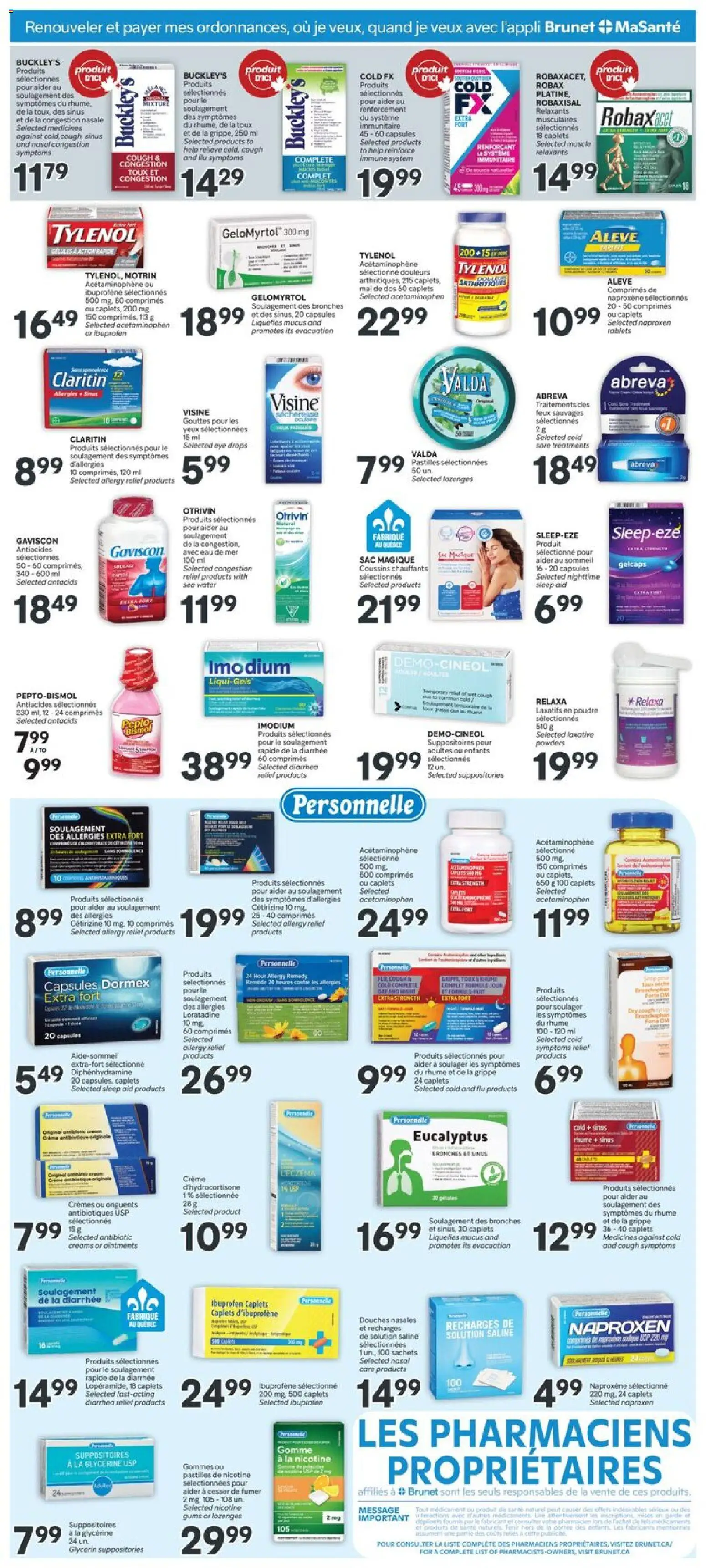Brunet weekly flyer / circulaire Flyer in Canada