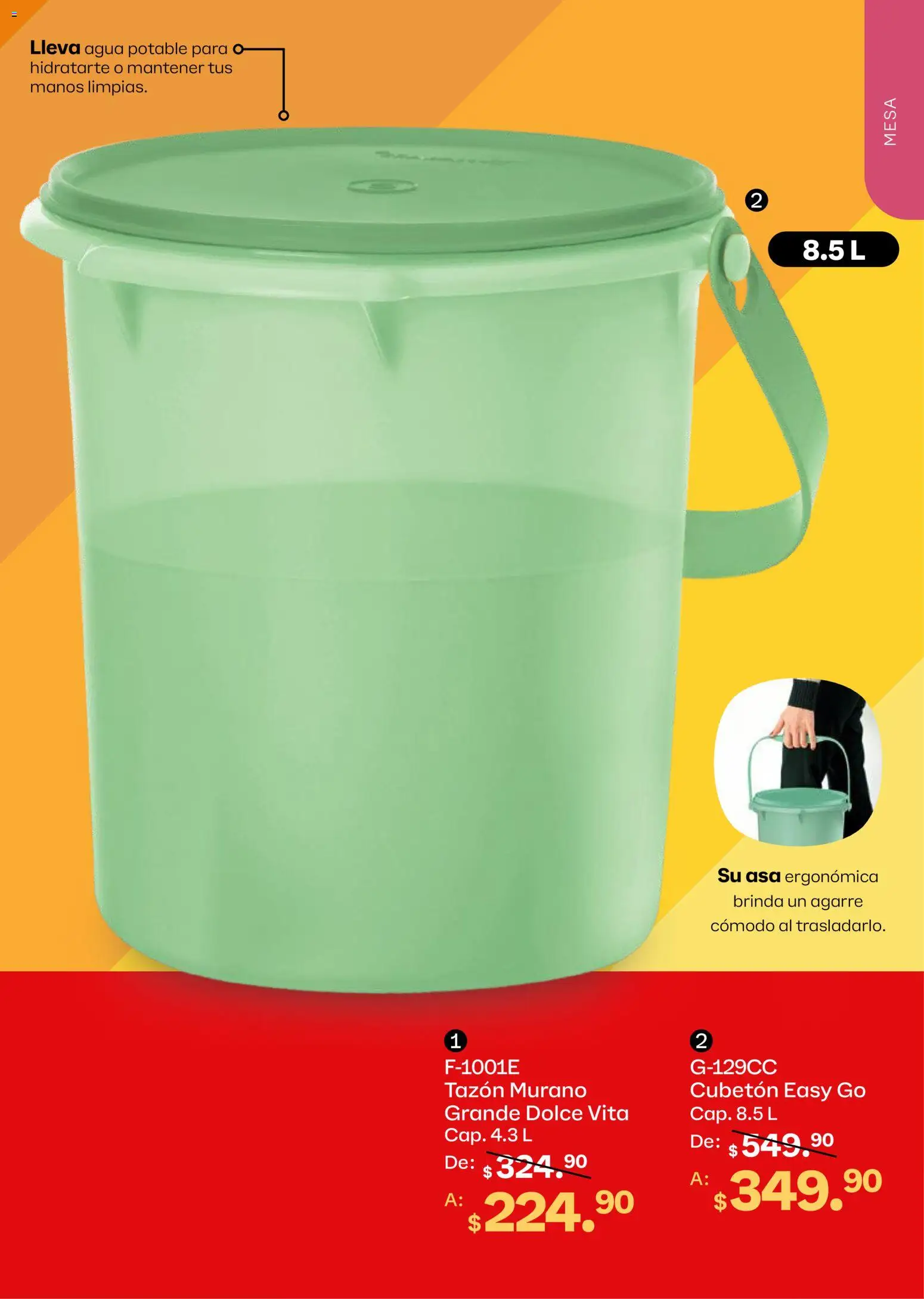 Tupperware catálogo Folleto in México