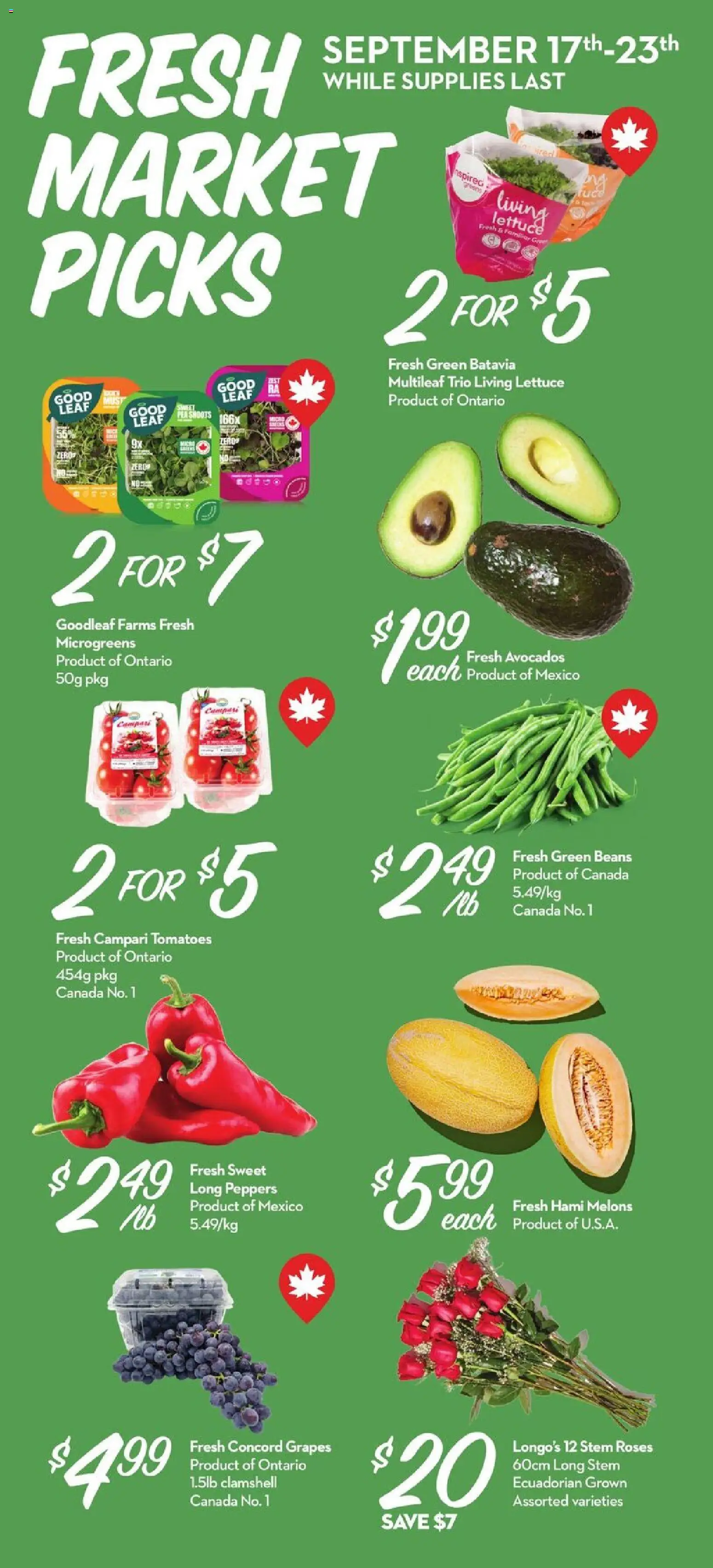 Longo`s weekly flyer / circulaire Flyer in Canada