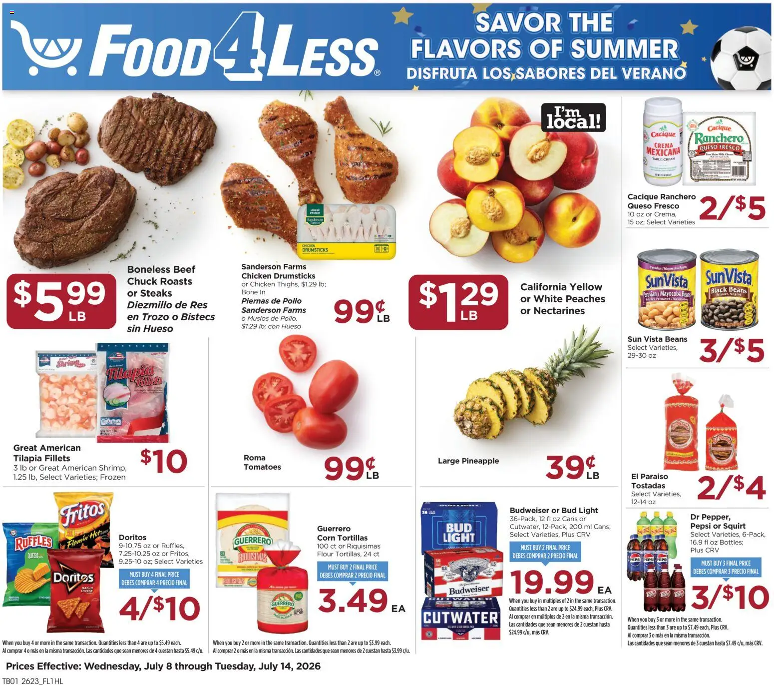 The new Food 4 Less flyer is now online. See all July offers on your mobile and save! | United States