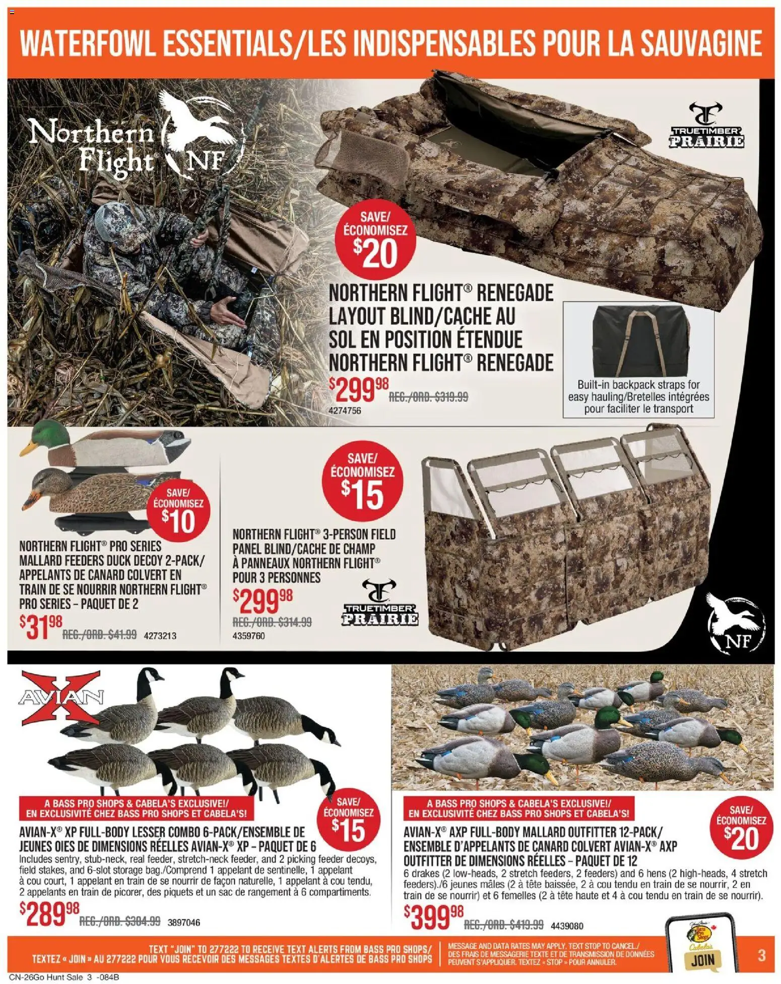Cabelas weekly flyer / circulaire Flyer in Canada
