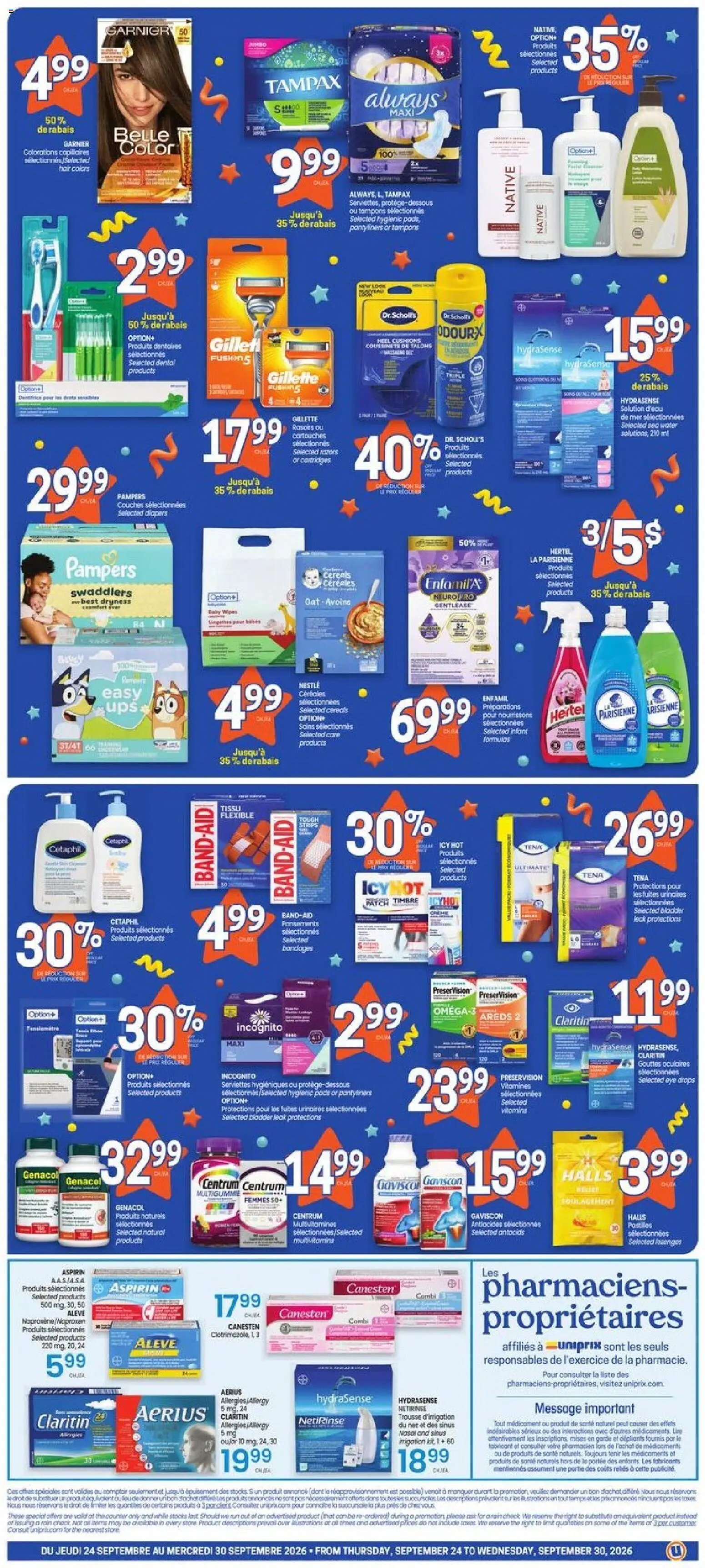 Uniprix weekly flyer / circulaire Flyer in Canada