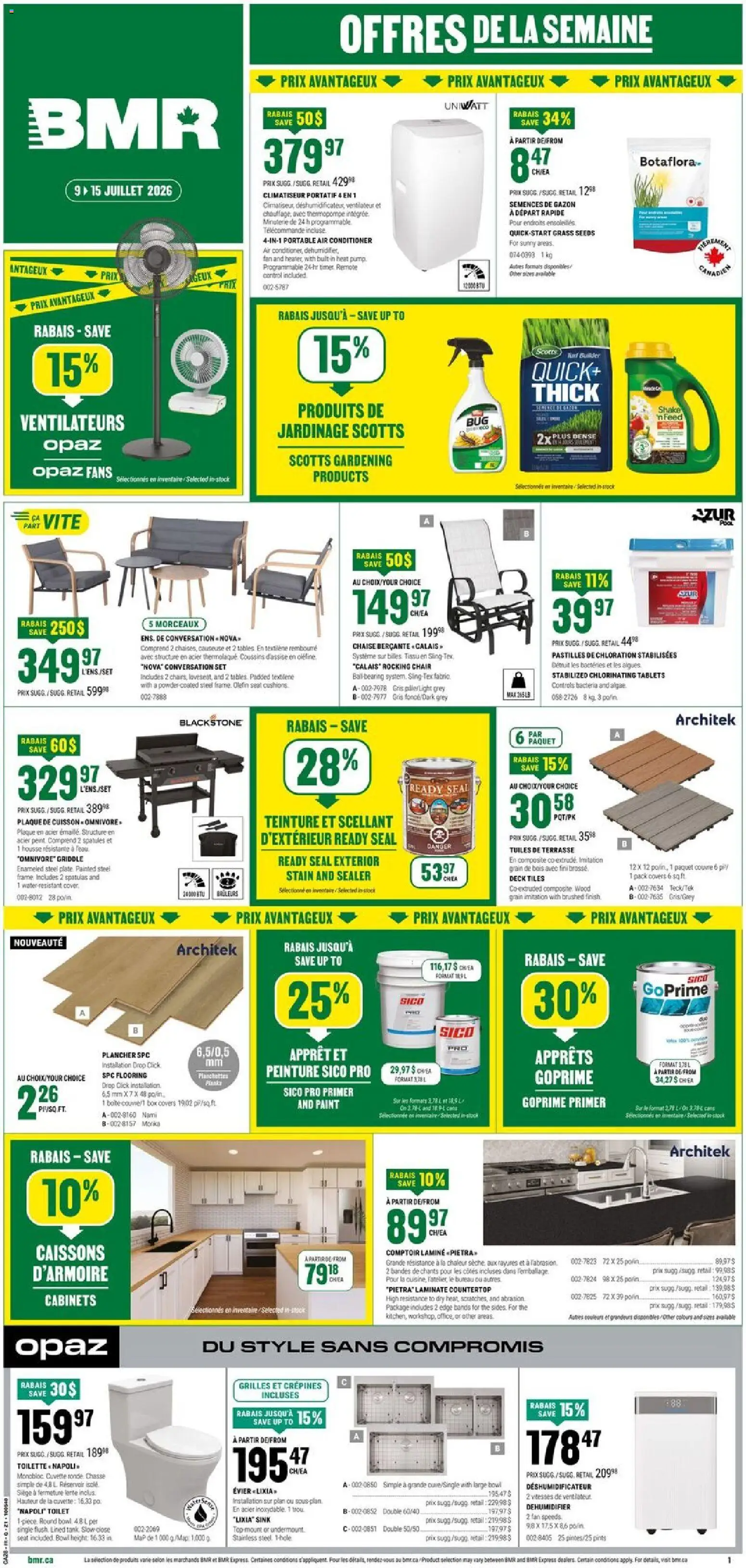 BMR Flyer from Jul 9, 2026 - Unlock Huge Savings | Canada