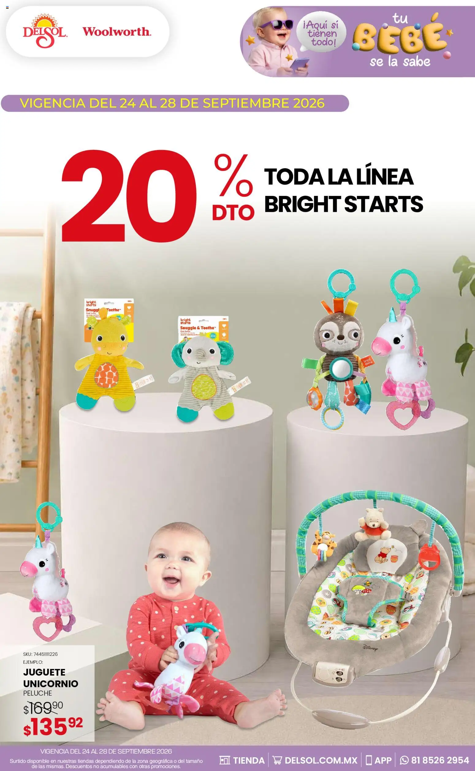 Del Sol y Woolworth catálogo Folleto in México