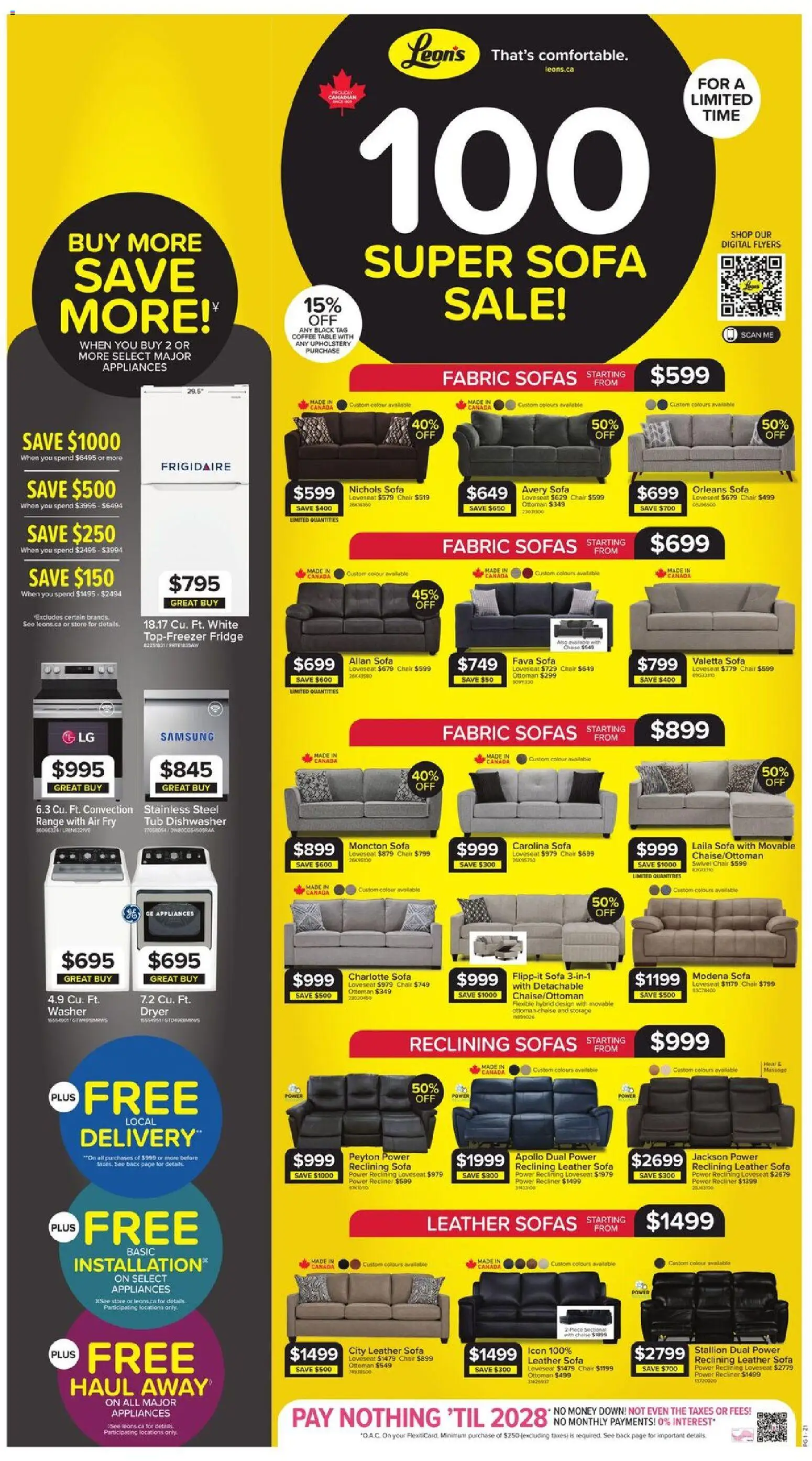 Leon`s weekly flyer / circulaire Flyer in Canada