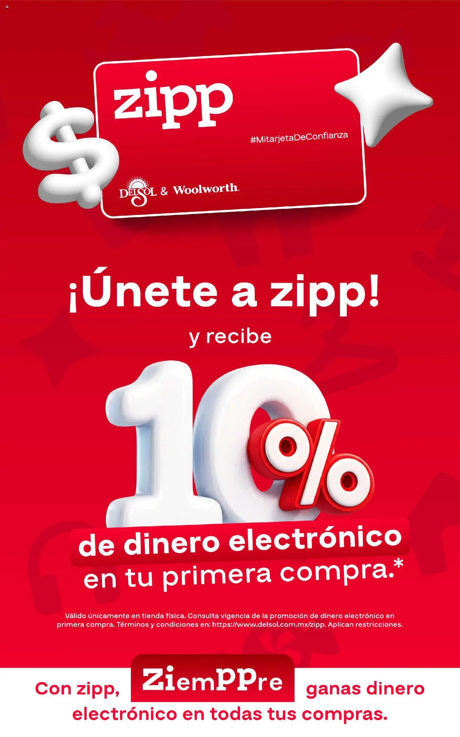 Del Sol y Woolworth catálogo Folleto in México