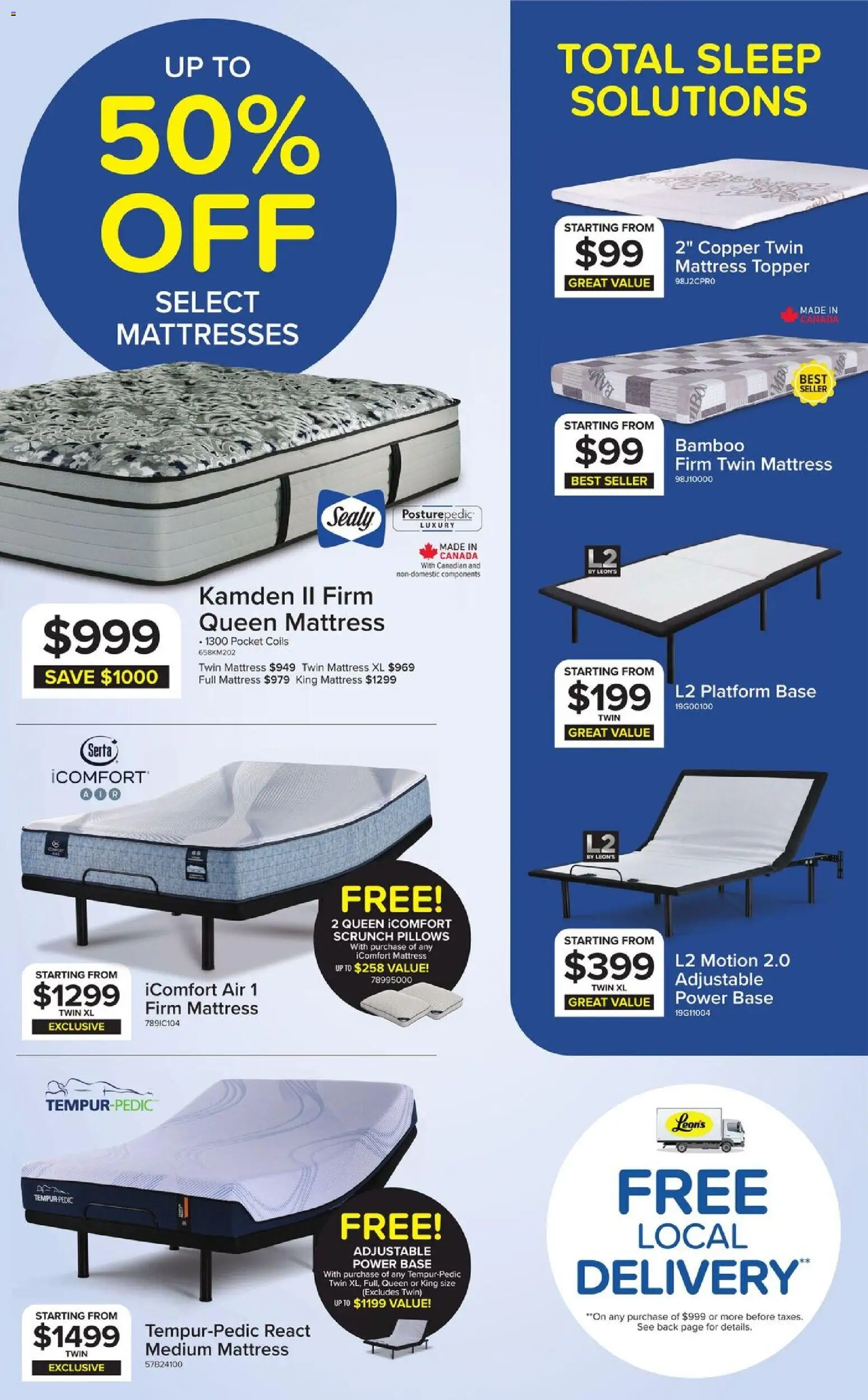 Leon`s weekly flyer / circulaire Flyer in Canada