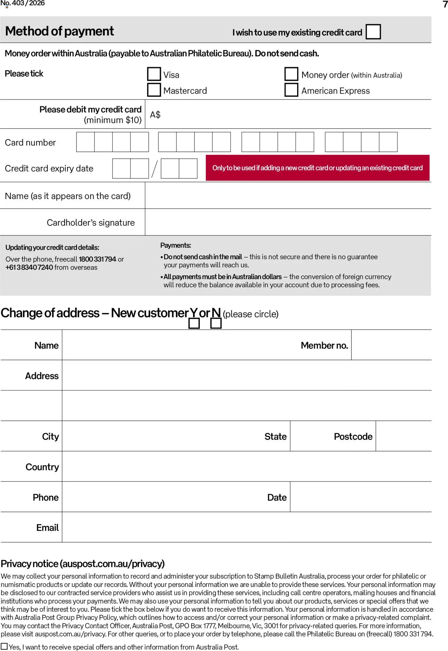 Australia Post catalogue Catalogue in Australia