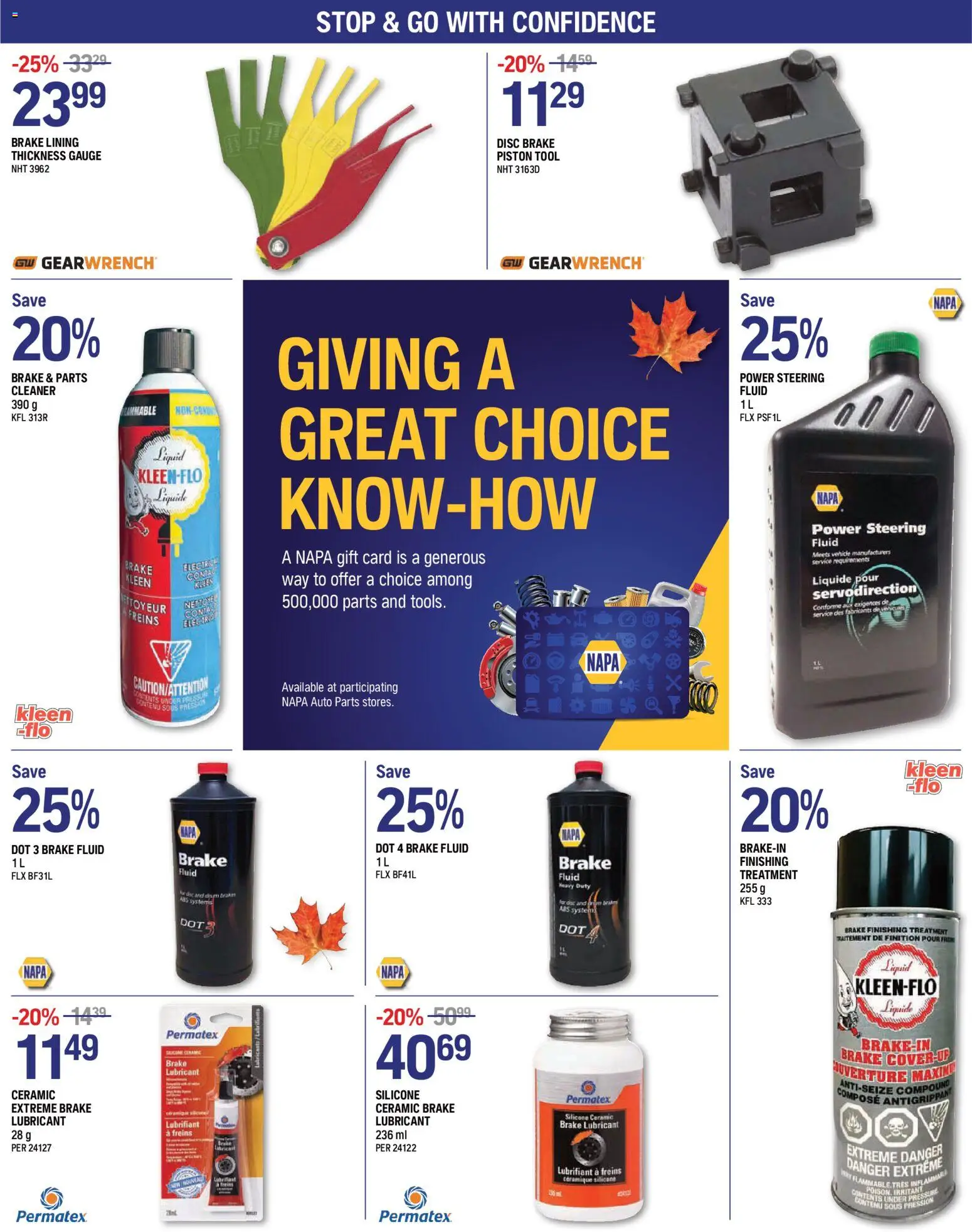 NAPA Auto Parts weekly flyer Flyer in Canada