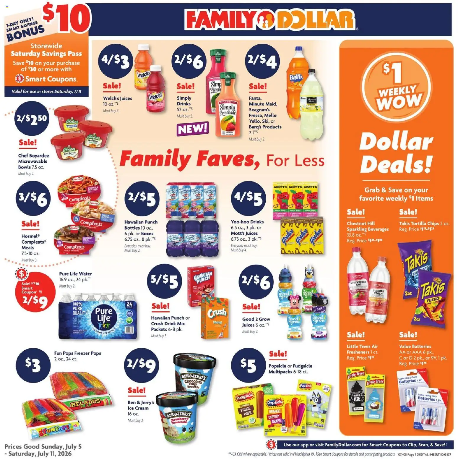 The new Family Dollar flyer is now online. See all July offers on your mobile and save! | United States