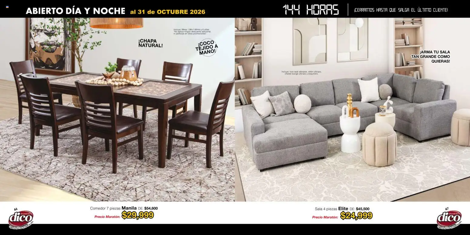 Muebles Dico catálogo Folleto in México