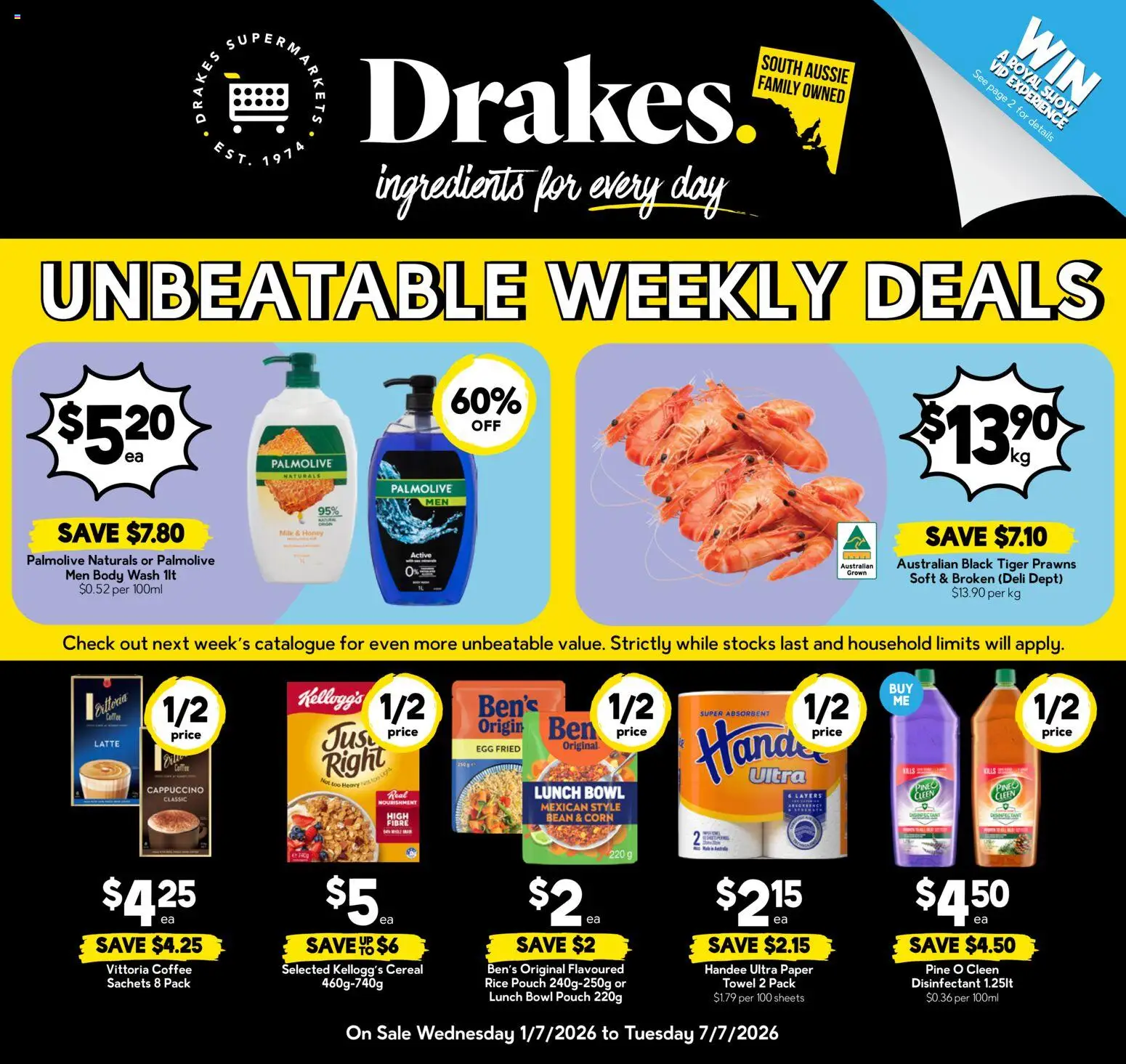 Drakes weekly specials catalogue from 01/07/2026 ❇️ Available here! | Australia