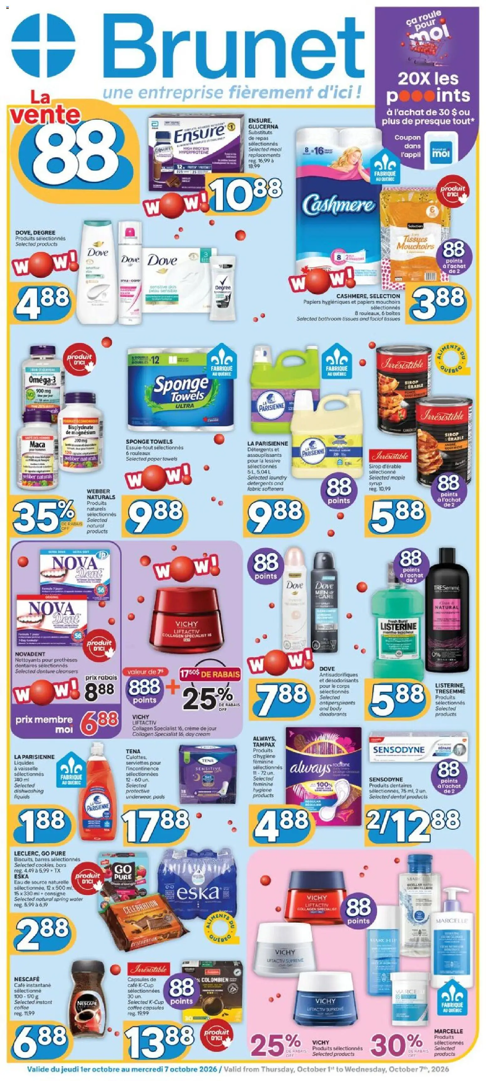 Brunet weekly flyer / circulaire Flyer in Canada