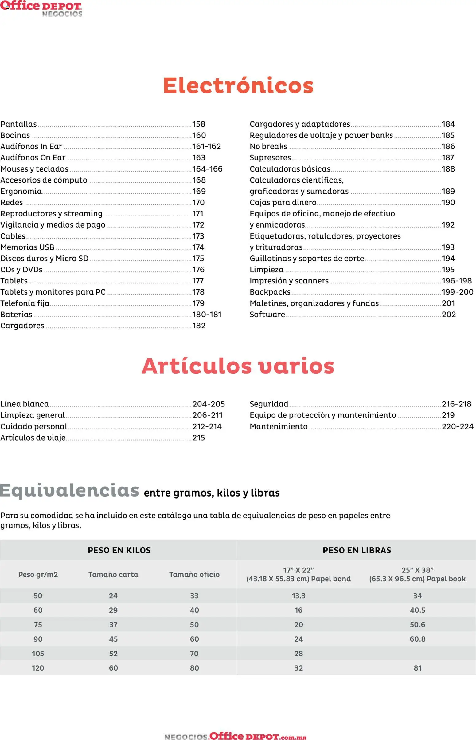 Office Depot catálogo 2026 Folleto in México