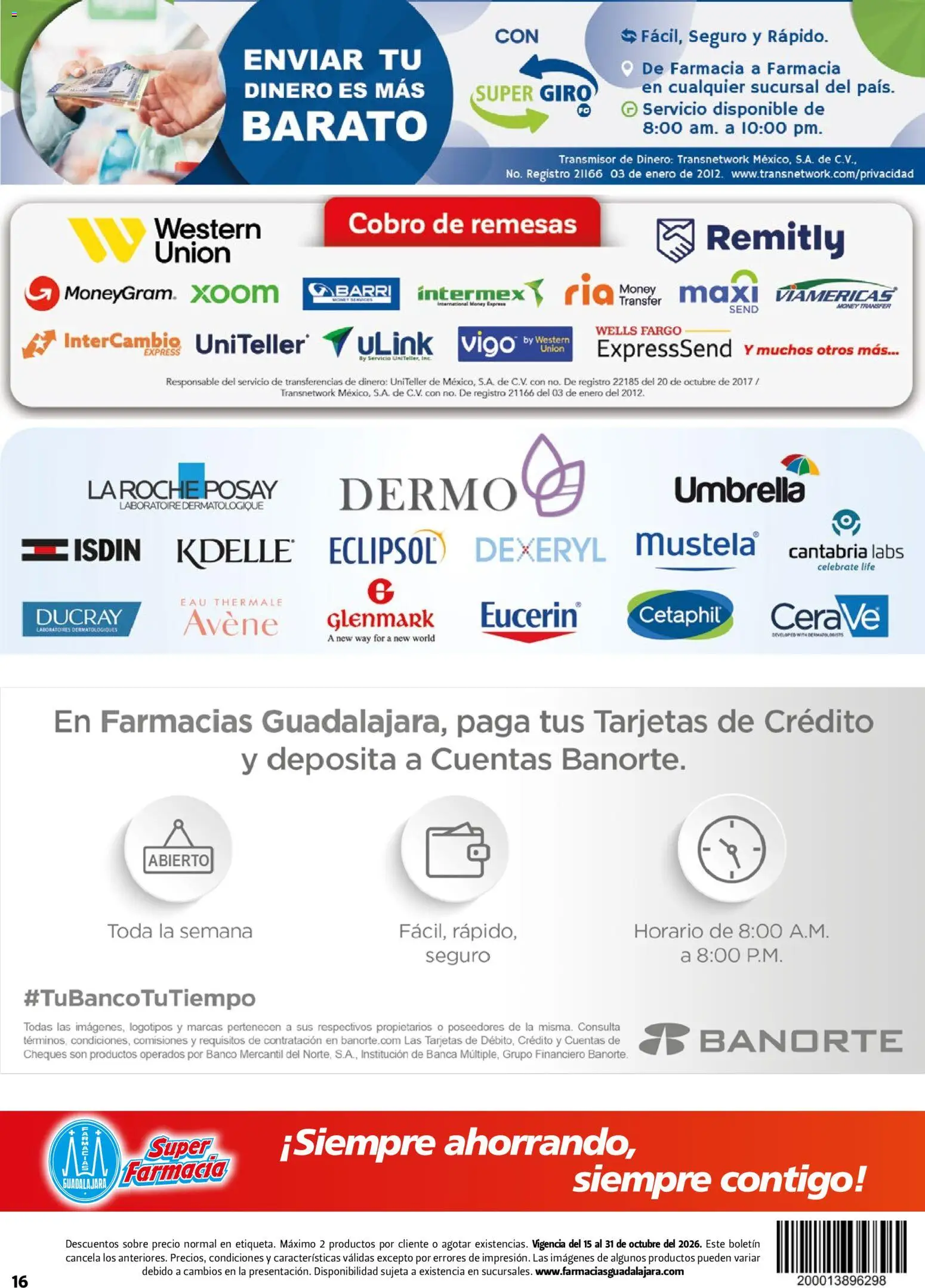 Farmacia Guadalajara catálogo Folleto in México