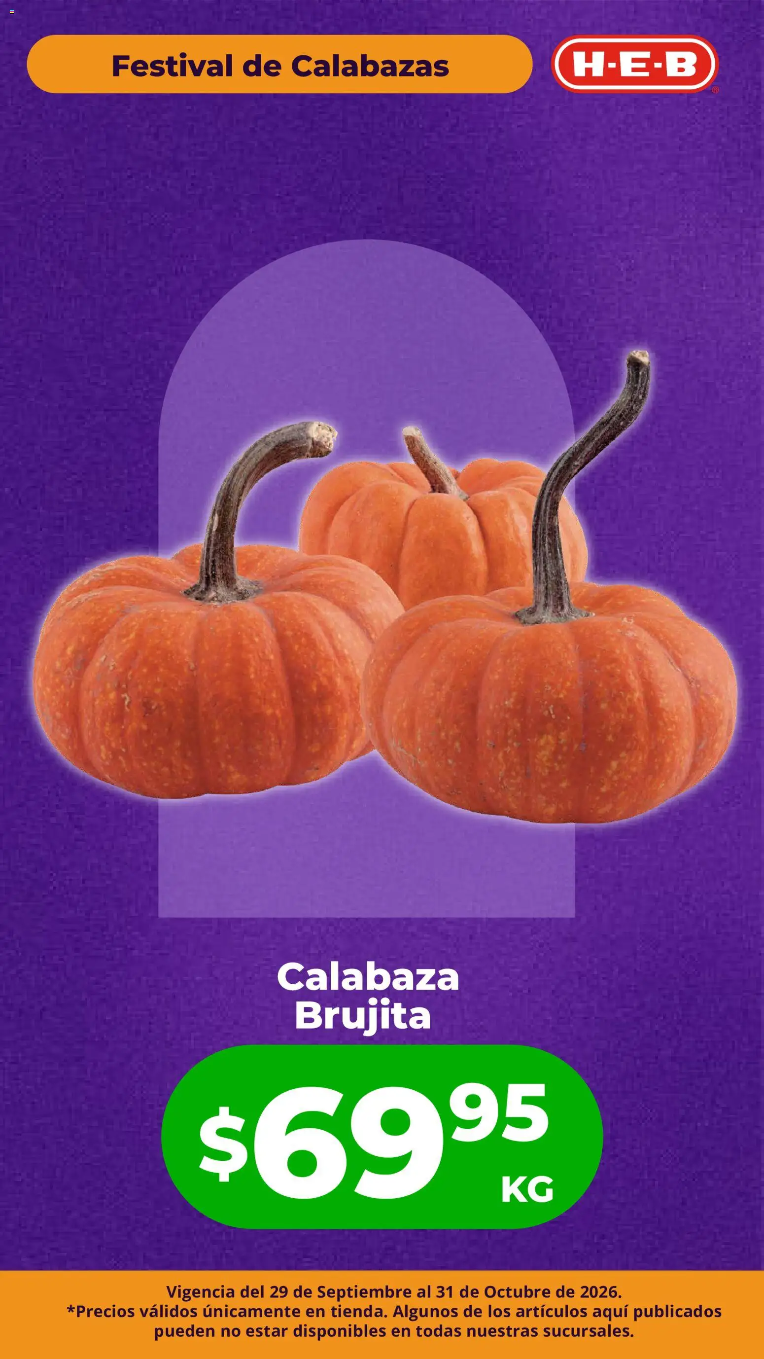 H-E-B folleto Festival de las Calabazas Folleto in México