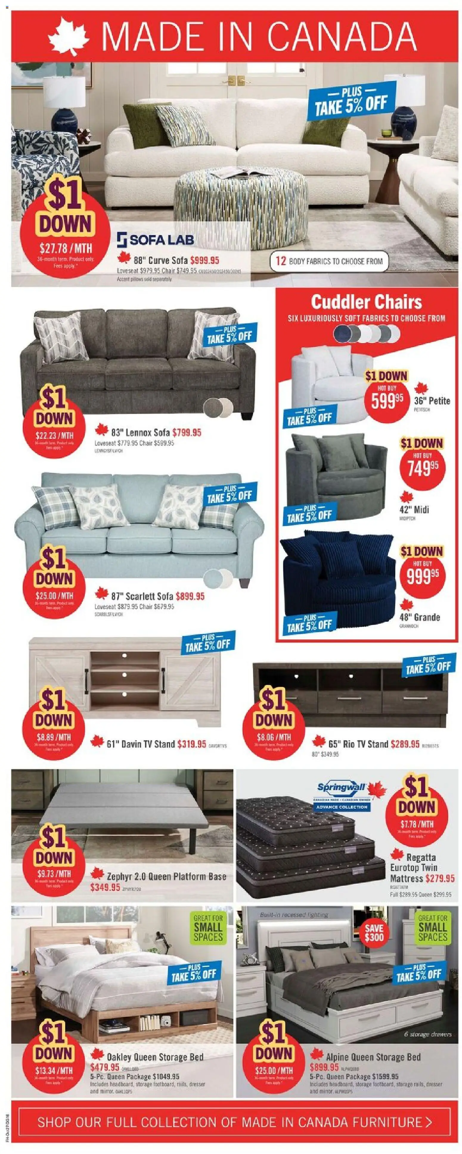 The Brick weekly flyer / circulaire Flyer in Canada