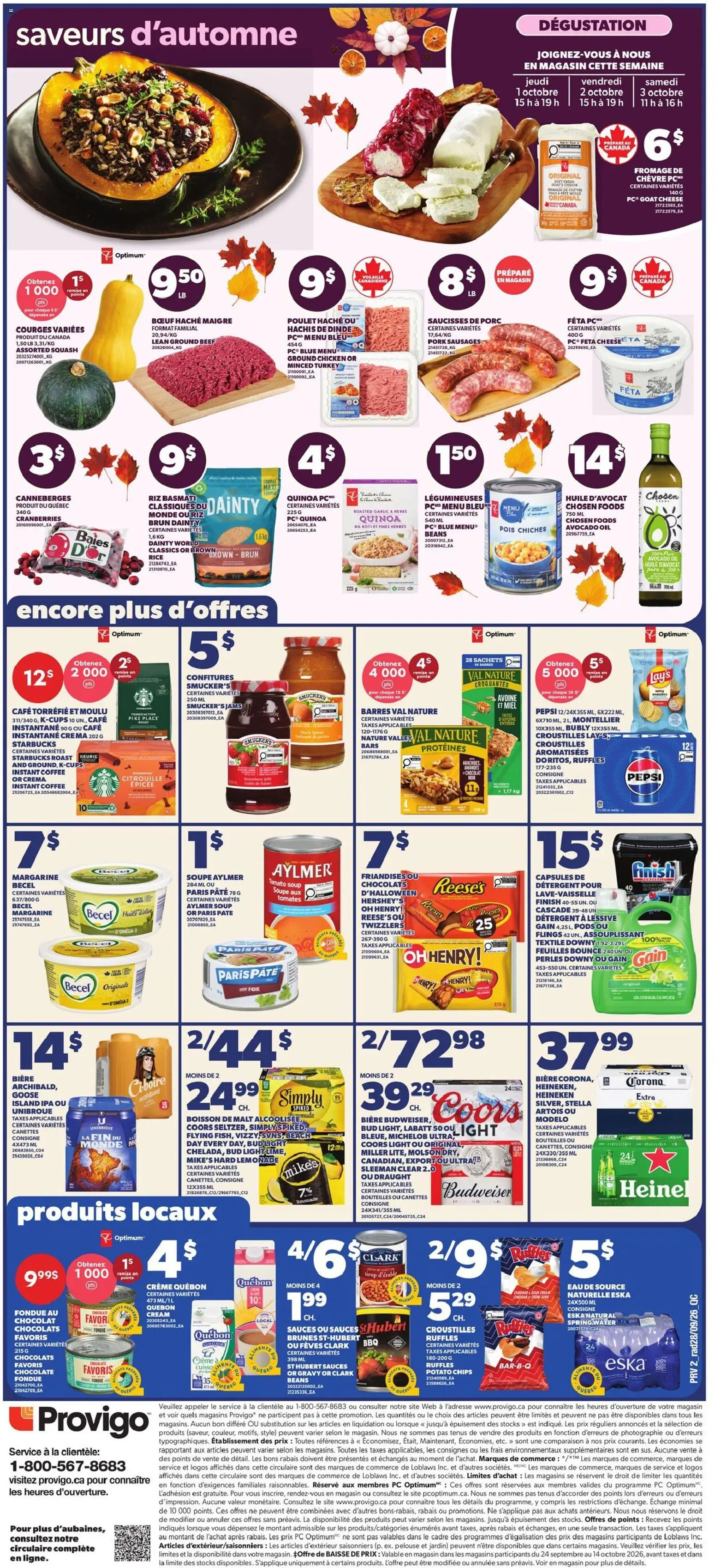 Provigo weekly flyer / circulaire Flyer in Canada