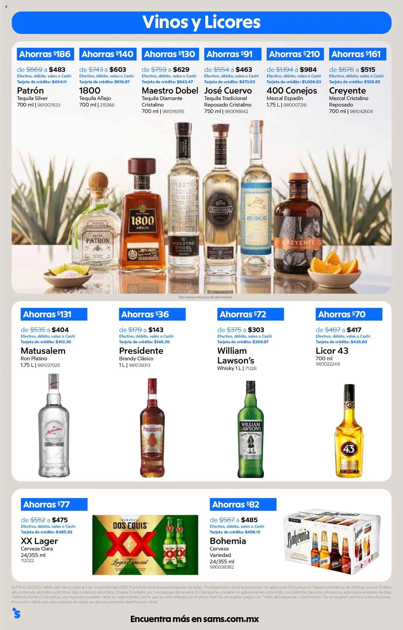 Sam`s Club catálogo Folleto in México